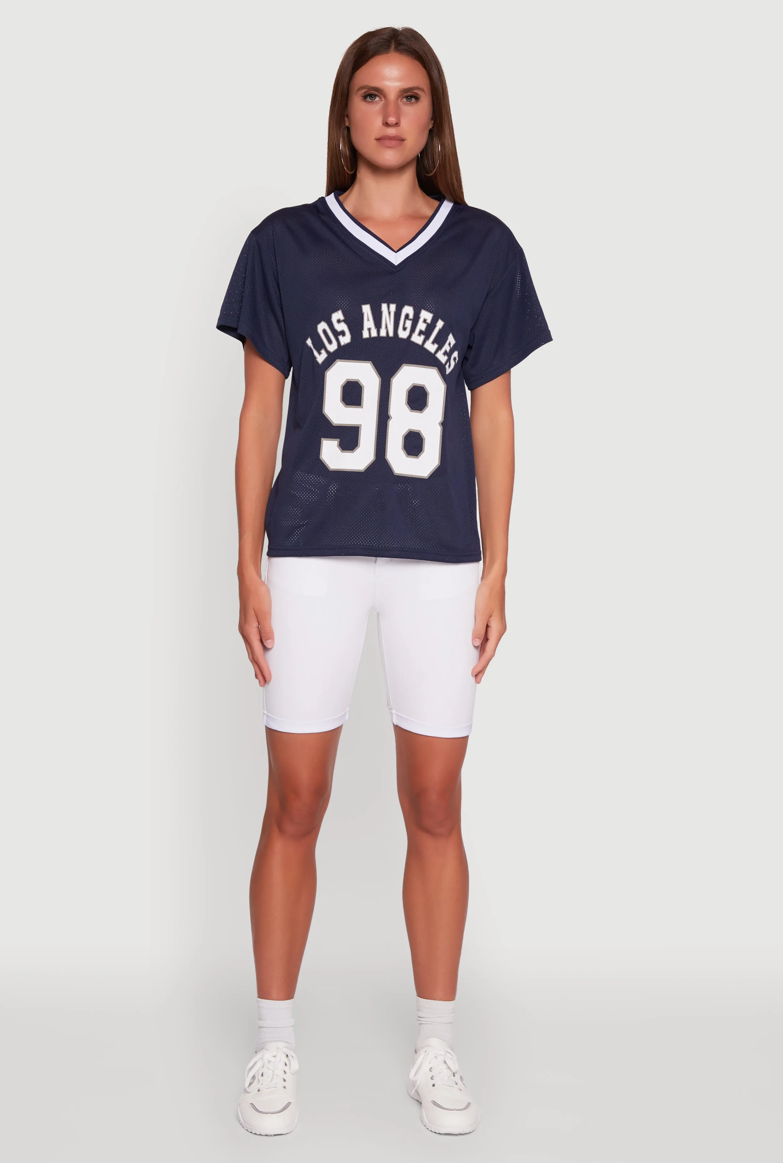 Iris Los Angeles 98 Graphic V-Neck Jersey sold by Rainbow product image thumbnail 3