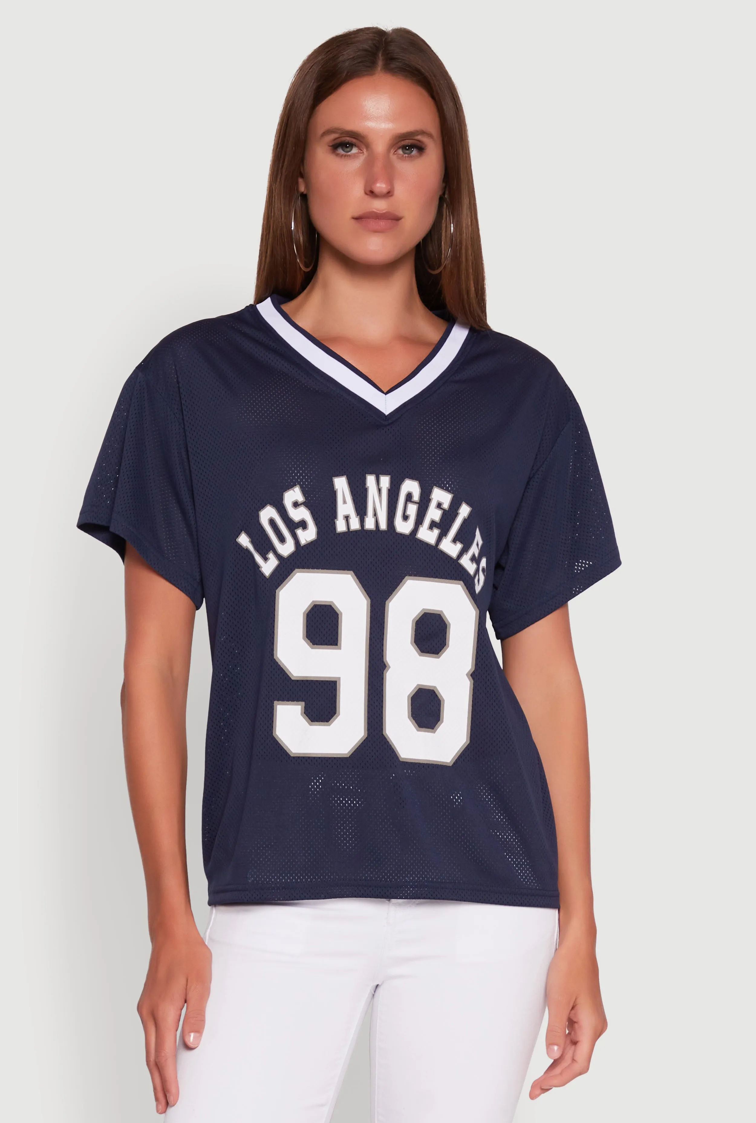 Iris Los Angeles 98 Graphic V-Neck Jersey sold by Rainbow product image thumbnail 2