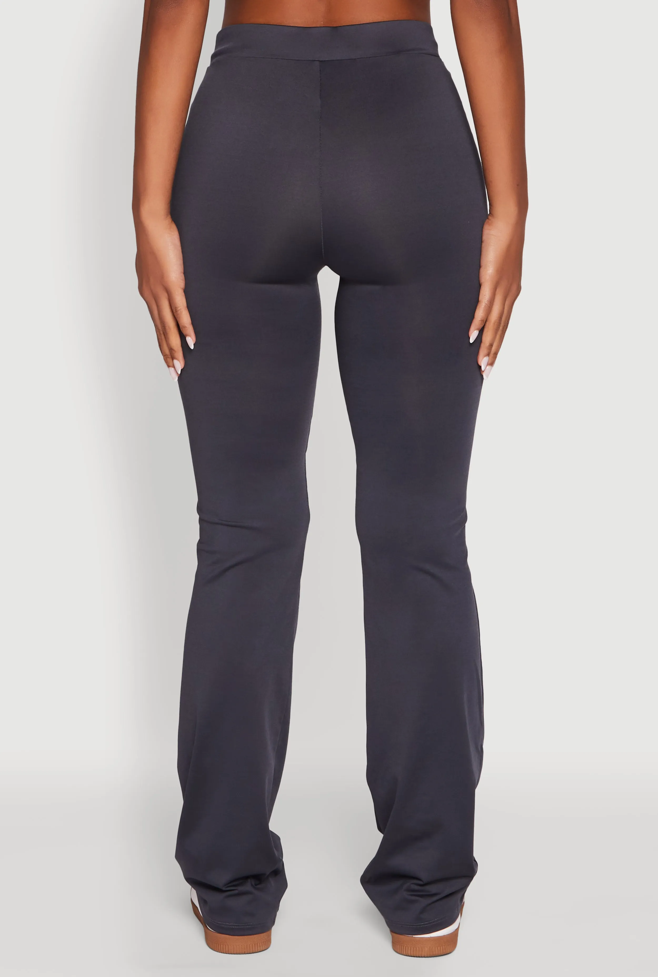 High Waisted Boot Cut Active Pants with Contrast Piping sold by Rainbow product image thumbnail 5