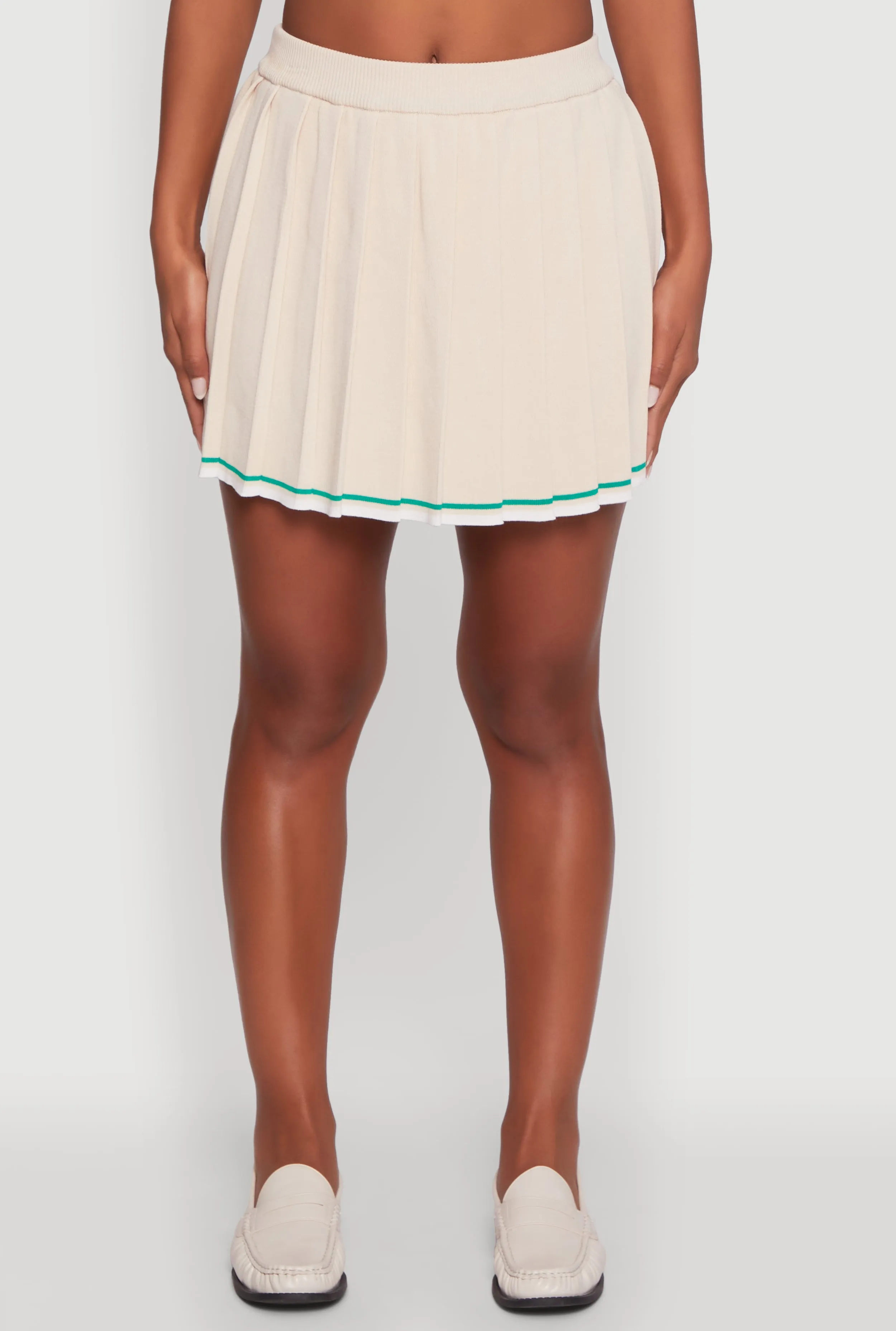 Daisy Contrast Trim Mini Pleated Tennis Skirt sold by Rainbow product image thumbnail 3