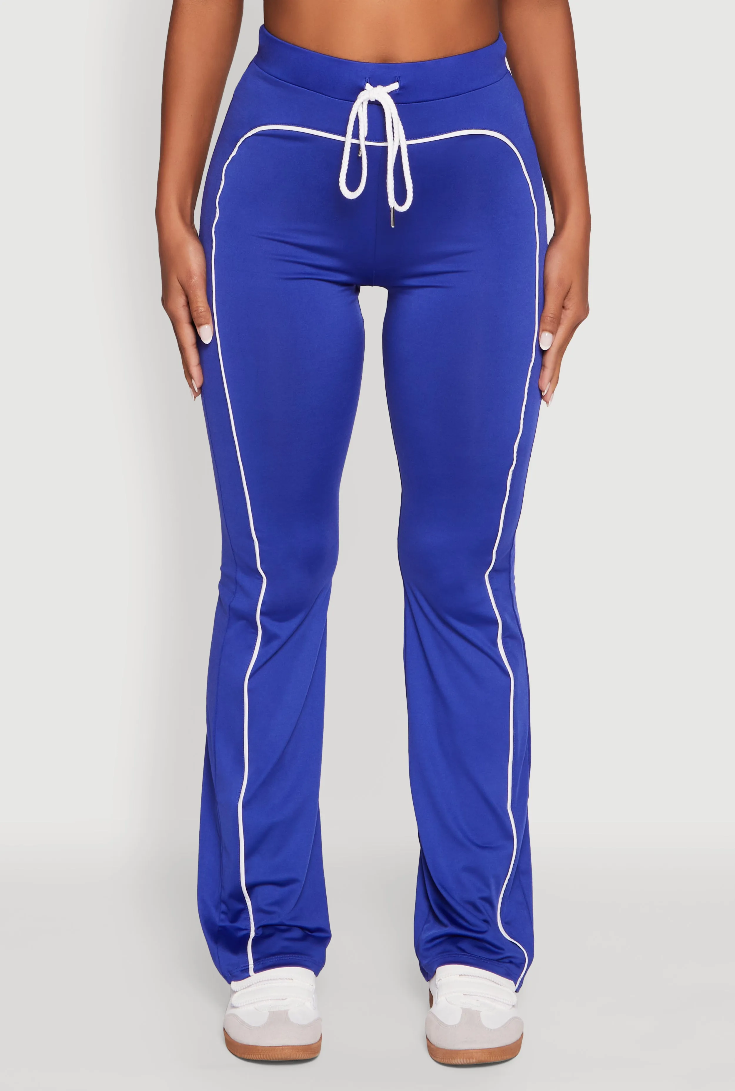 High Waisted Boot Cut Active Pants with Contrast Piping sold by Rainbow product image thumbnail 3