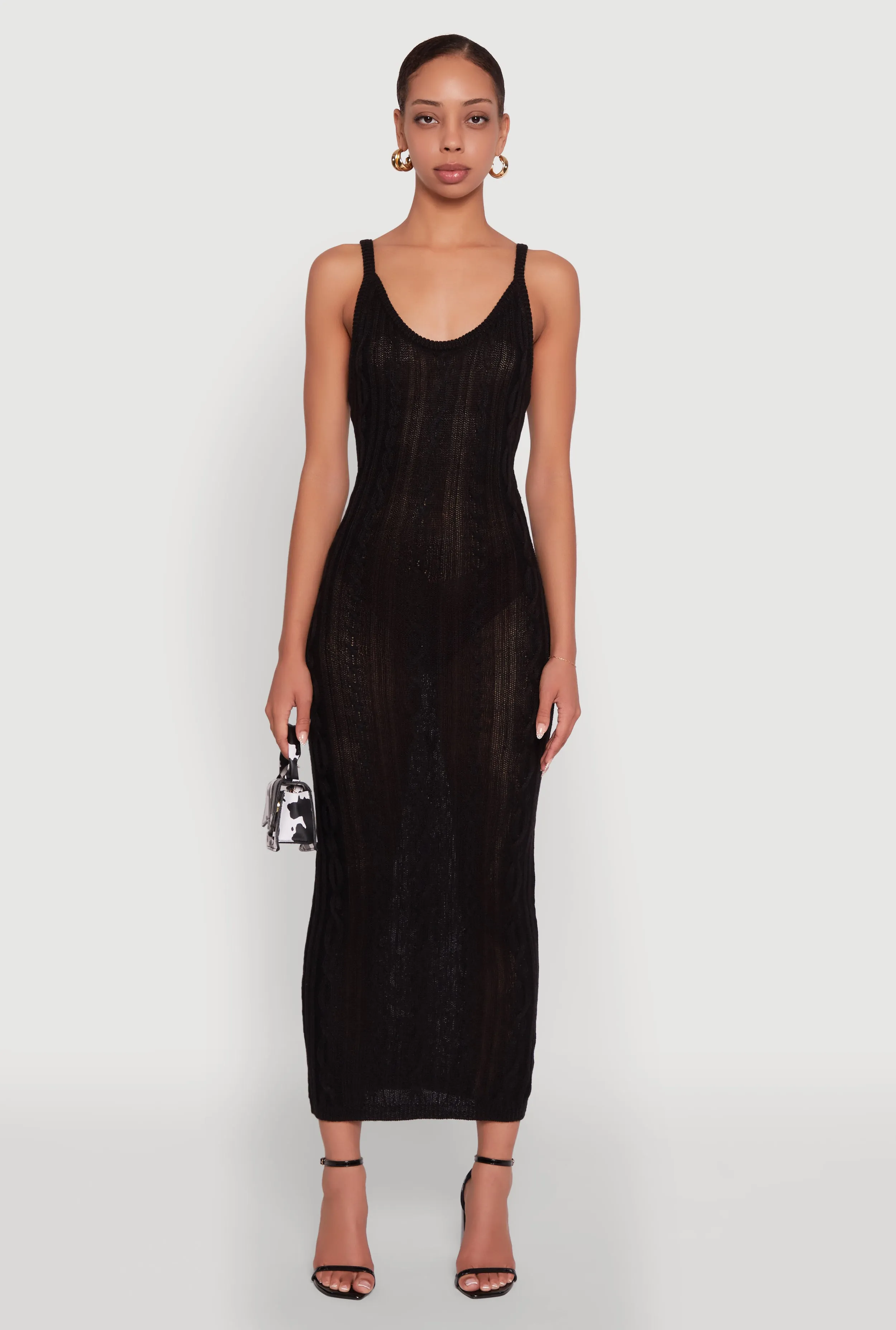 Trendy Cable Knit Sleeveless Maxi Dress sold by Rainbow product image thumbnail 2