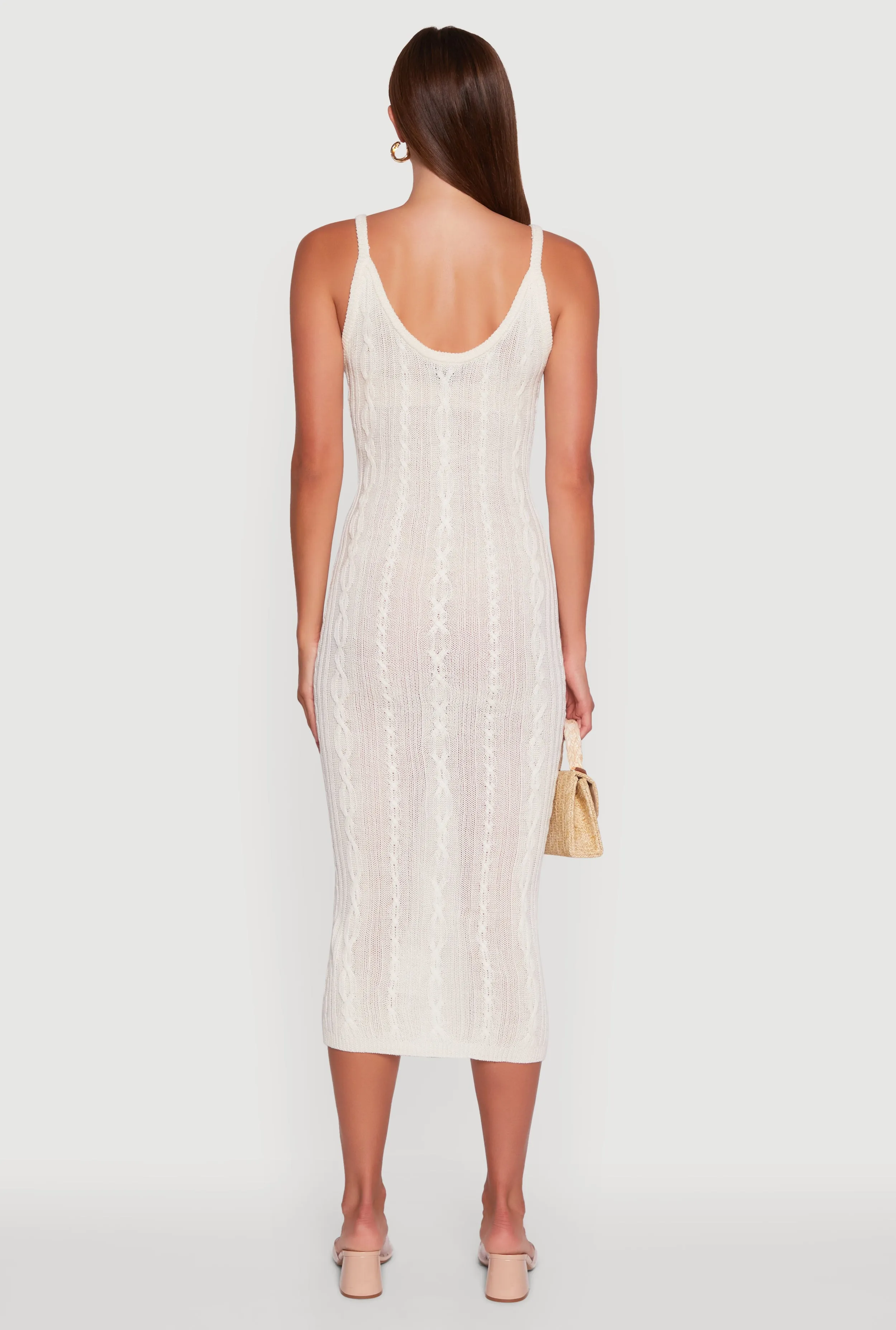 Trendy Cable Knit Sleeveless Maxi Dress sold by Rainbow product image thumbnail 5