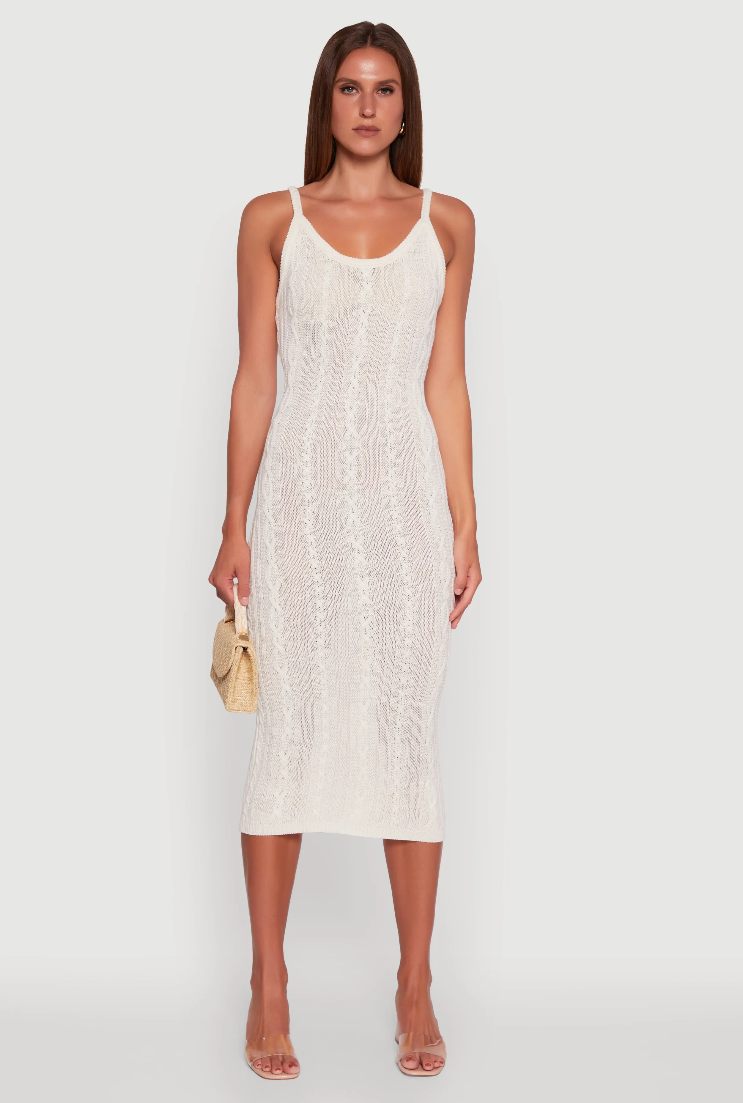 Trendy Cable Knit Sleeveless Maxi Dress sold by Rainbow product image thumbnail 2