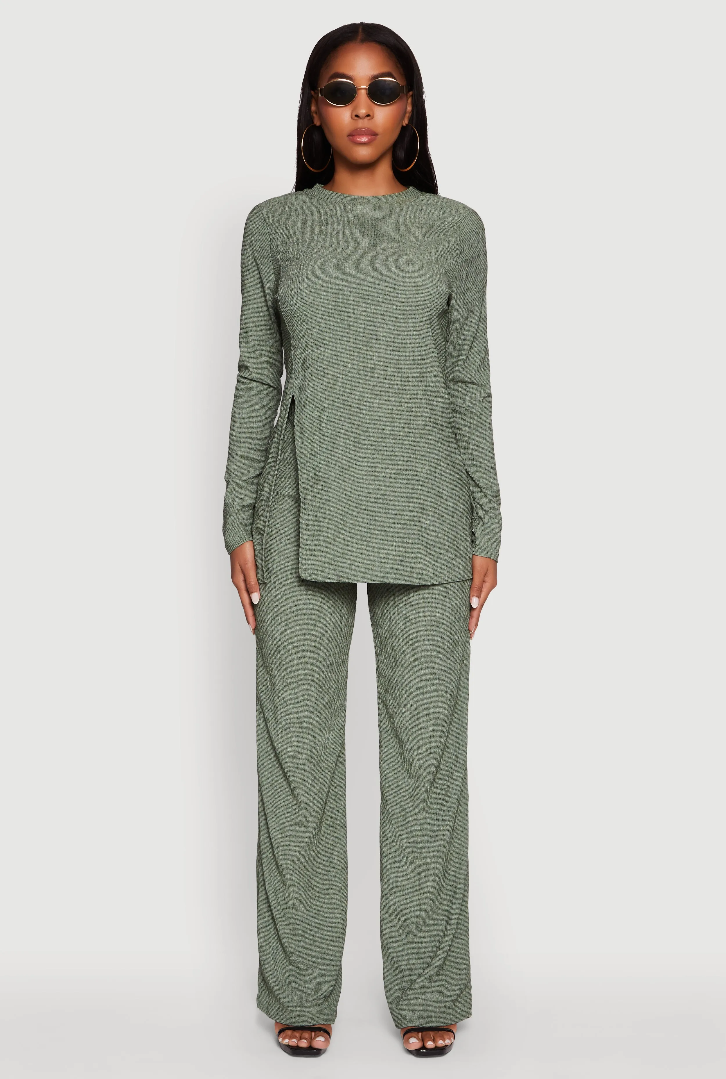 Seersucker Pull On Straight Leg Pants sold by Rainbow product image thumbnail 2