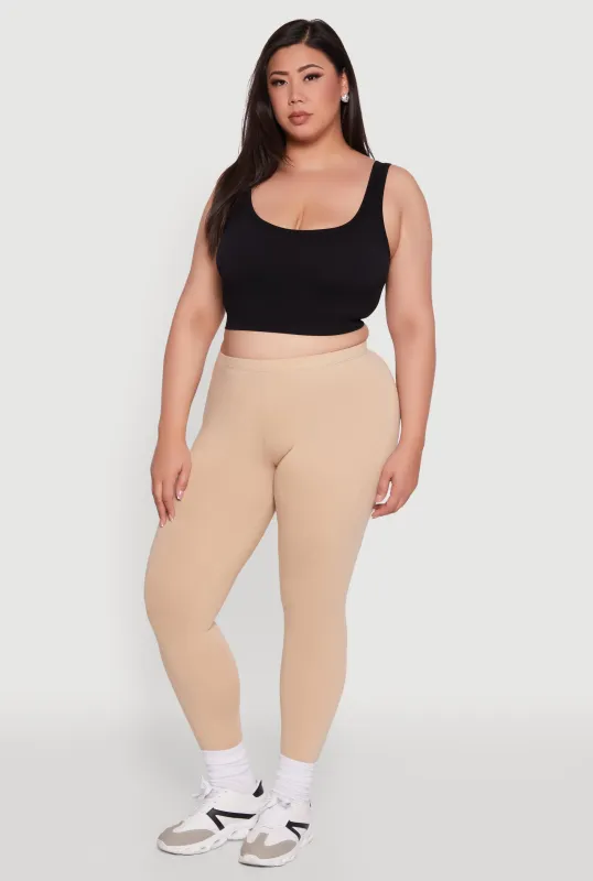 Plus Size Ambiance Basic Leggings sold by Rainbow