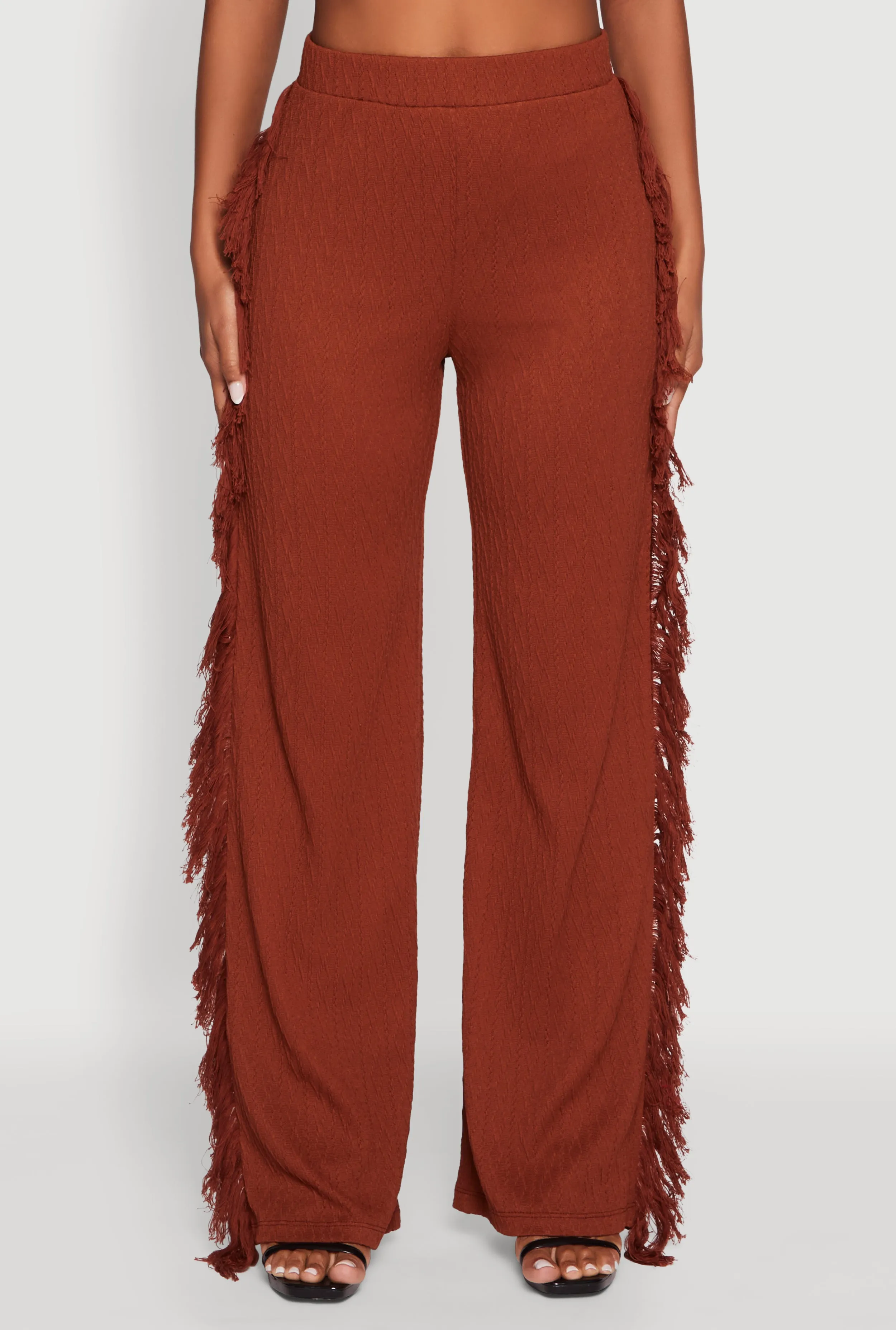 Pull On Fringe Side Straight Leg Pants sold by Rainbow product image thumbnail 3