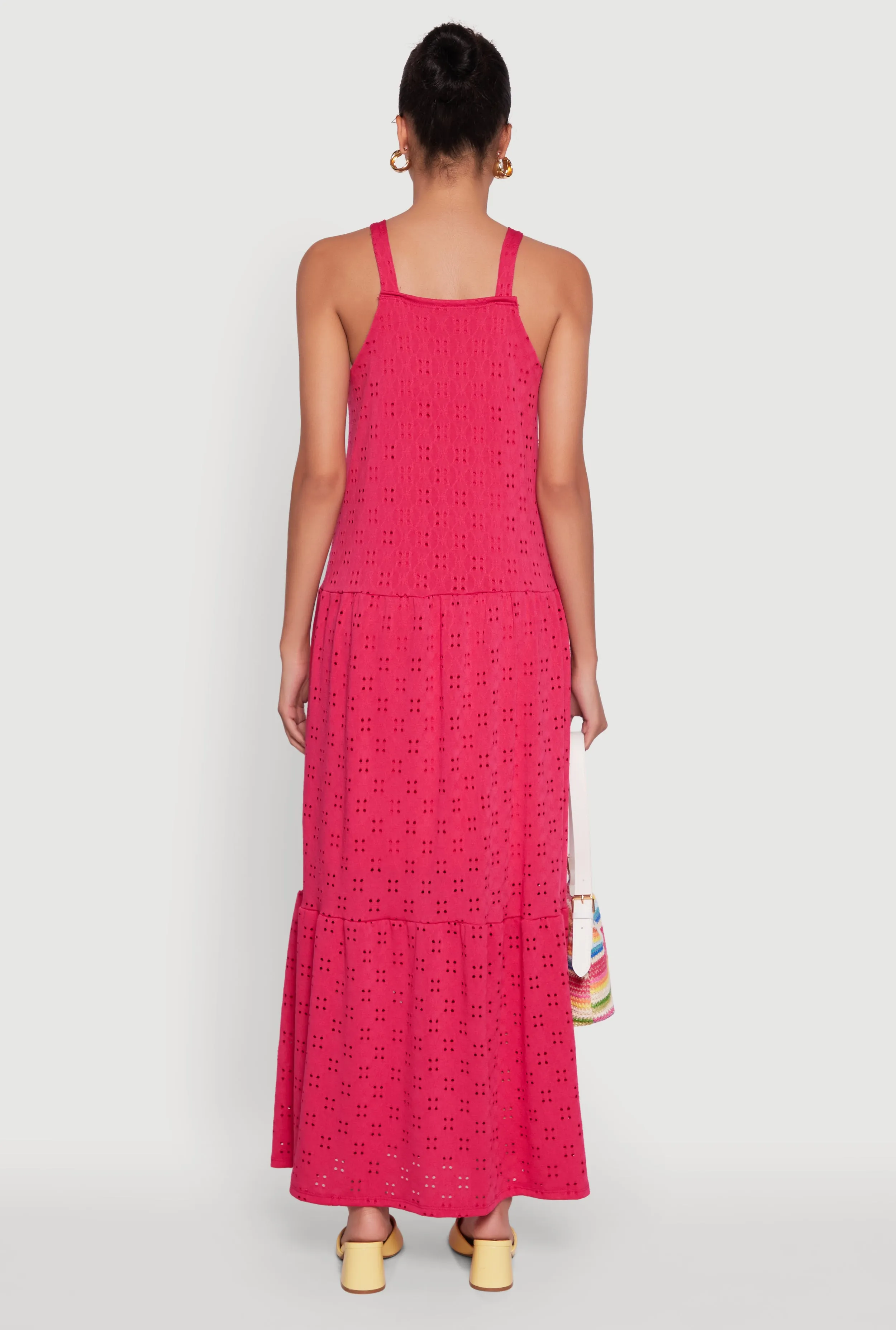 Eyelet Tiered A-Line Maxi Dress sold by Rainbow product image thumbnail 5