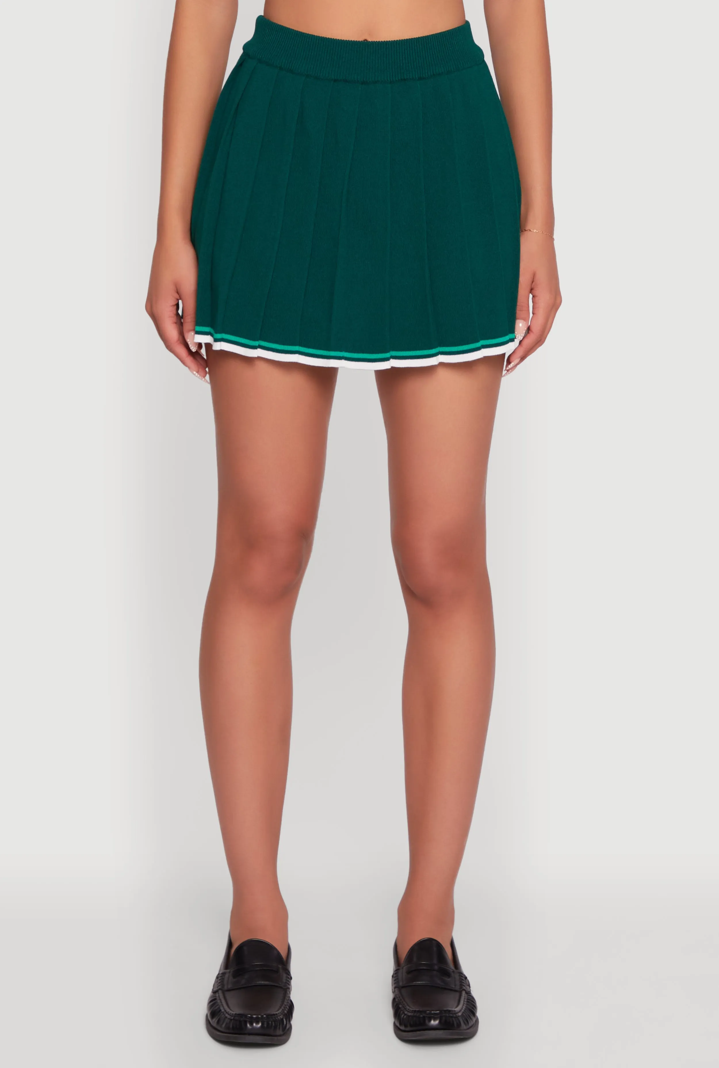 Daisy Contrast Trim Mini Pleated Tennis Skirt sold by Rainbow product image thumbnail 3