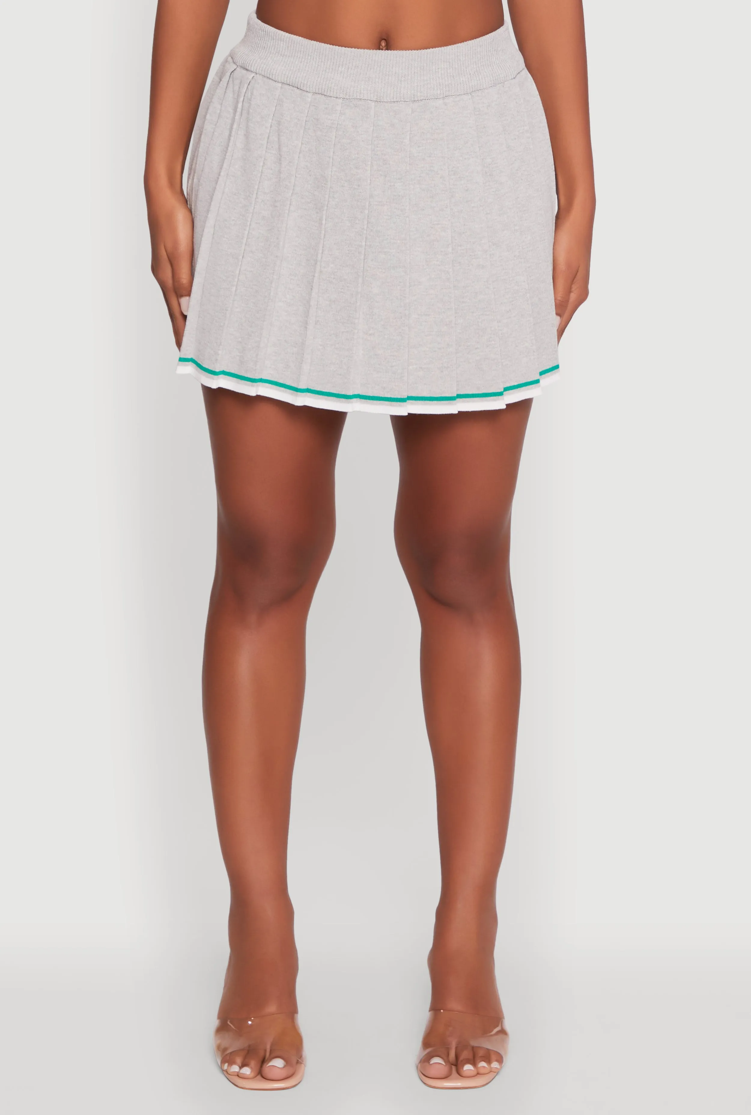 Daisy Contrast Trim Mini Pleated Tennis Skirt sold by Rainbow product image thumbnail 3