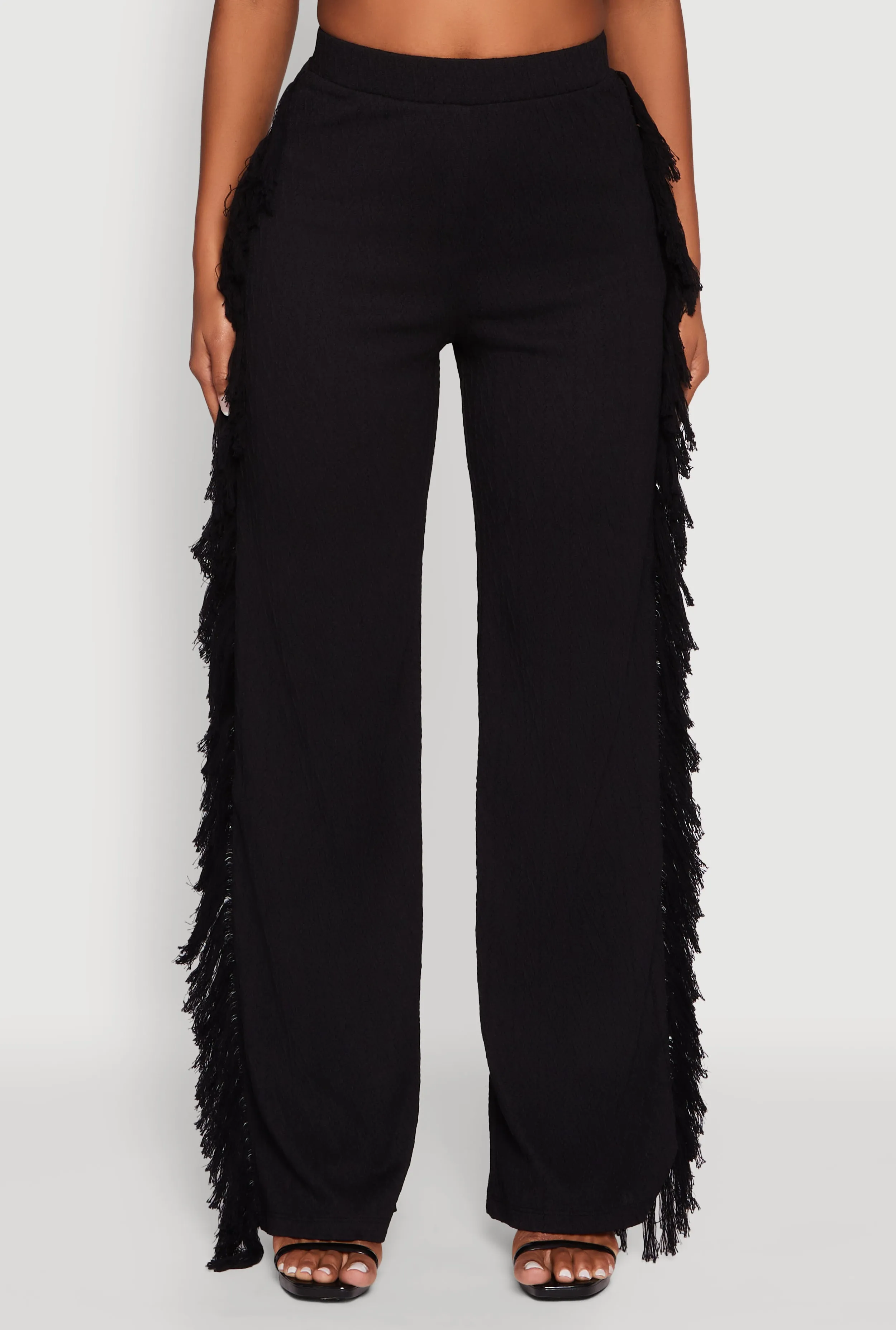 Pull On Fringe Side Straight Leg Pants sold by Rainbow product image thumbnail 3