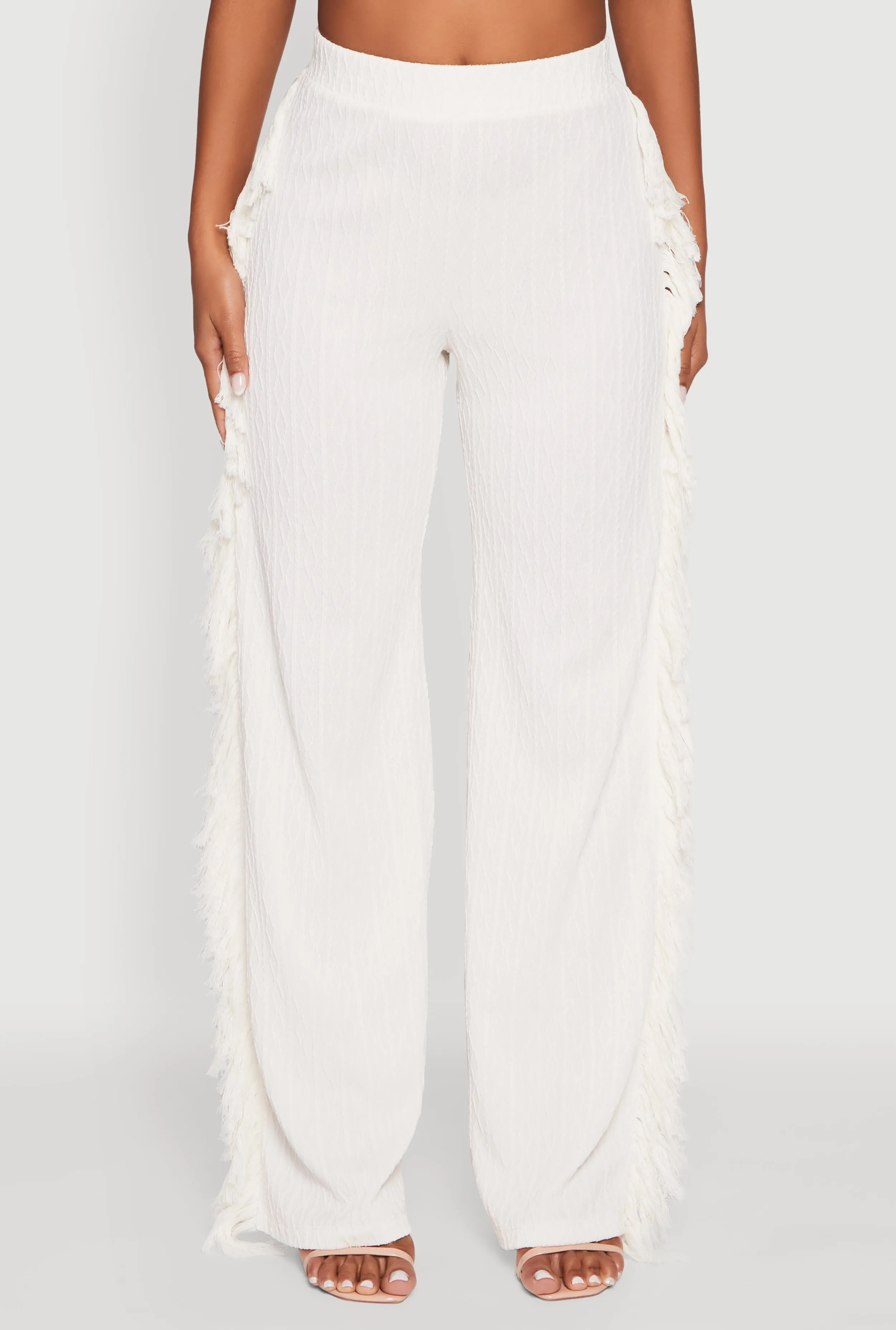 Pull On Fringe Side Straight Leg Pants sold by Rainbow product image thumbnail 3