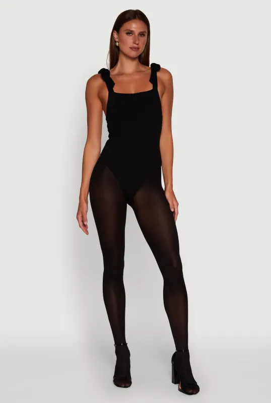 Iris Pintuck Bow Strap Bodysuit sold by Rainbow