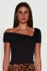 Iris Fold Over One Shoulder Top sold by Rainbow