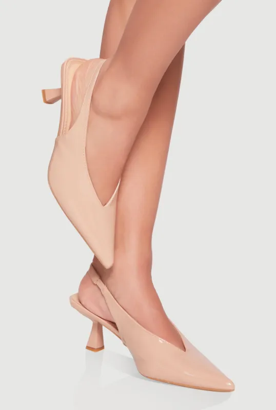 Trendy Slingback Pointy Toe Pumps sold by Rainbow