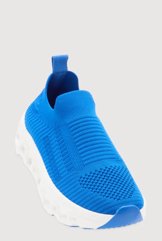 Color Block Cut Out Sole Slip On Sneakers sold by Rainbow