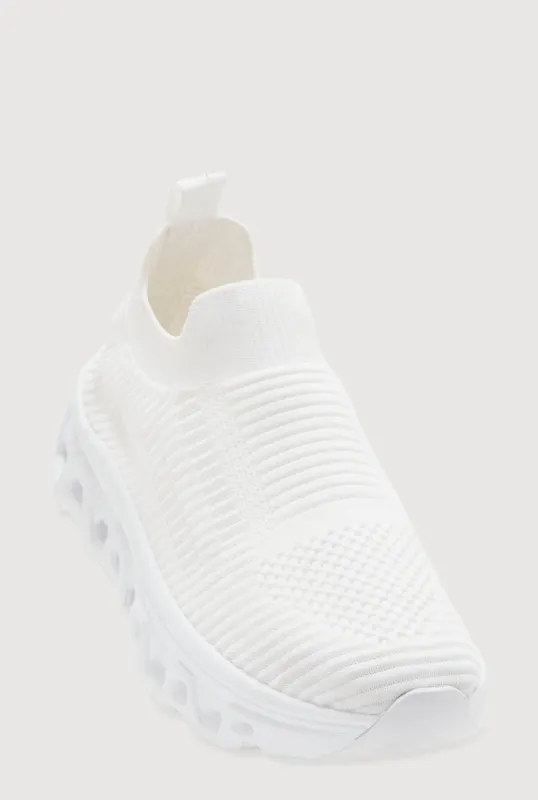 Color Block Cut Out Sole Slip On Sneakers sold by Rainbow