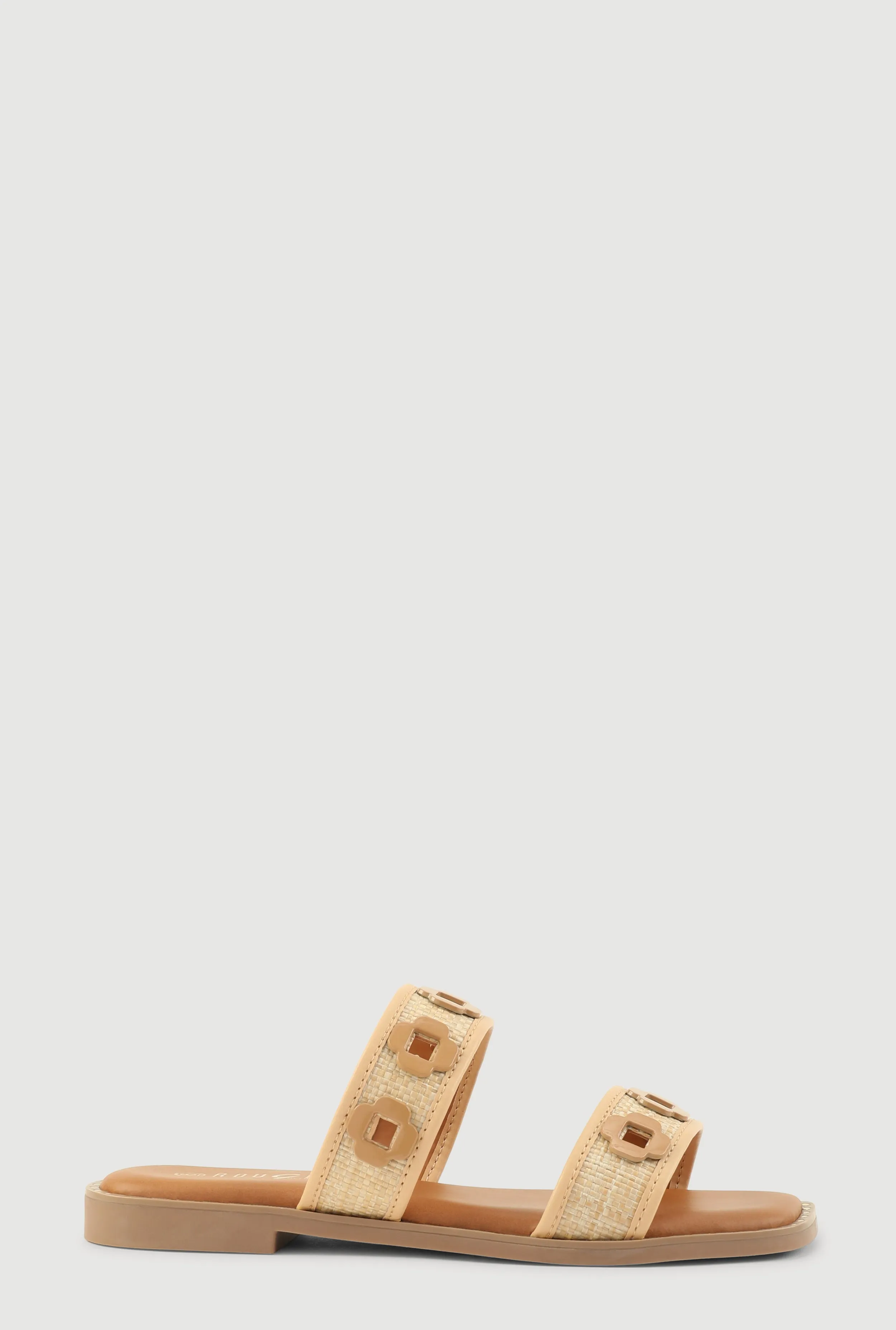 Metallic Floral Cut Out Detail Slide Sandals sold by Rainbow product image thumbnail 2