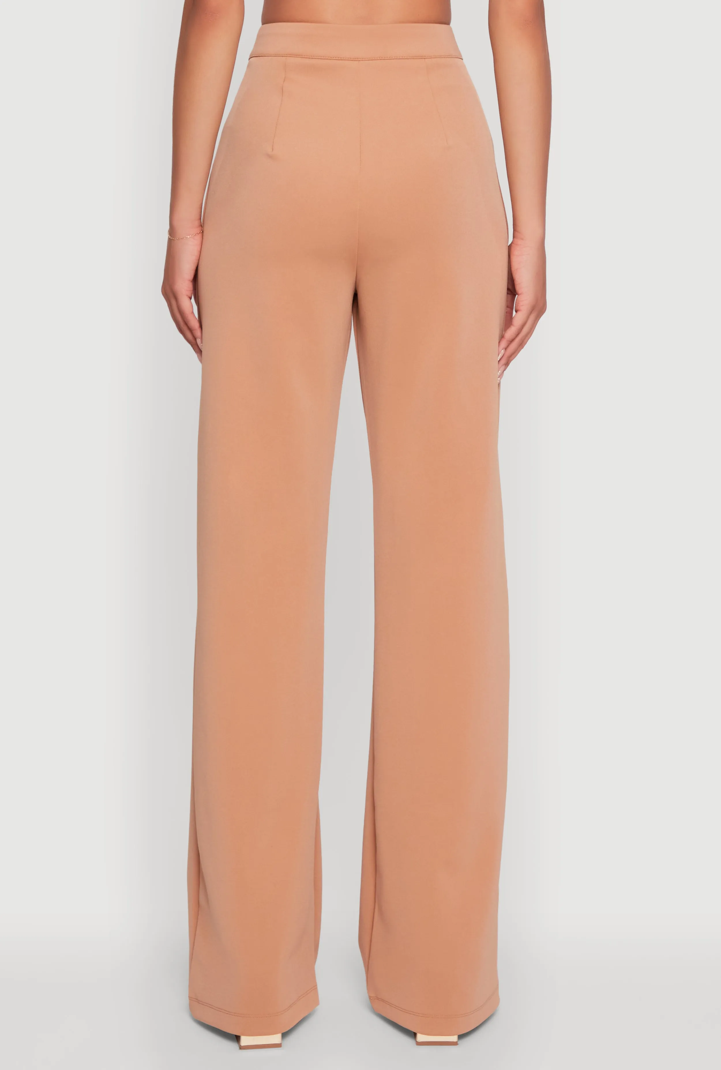 Scuba Pocket Detail High Waisted Wide Leg Pants sold by Rainbow product image thumbnail 5