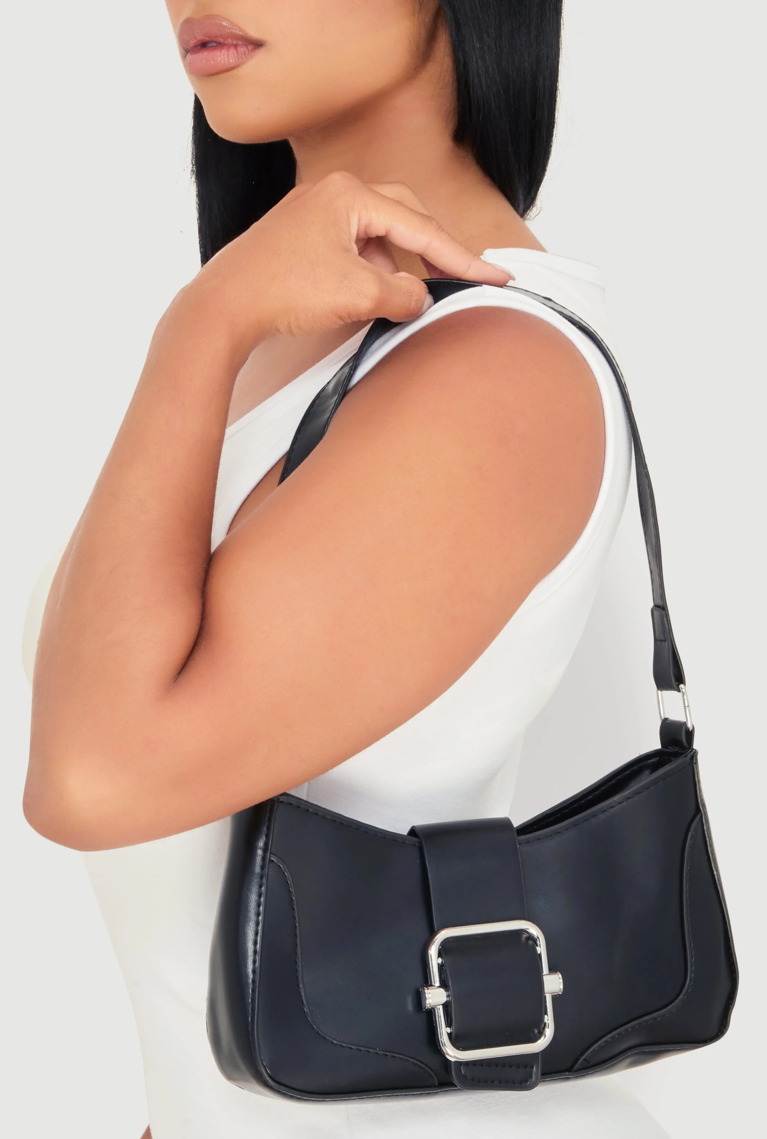 Buckle Detail Shoulder Bag sold by Rainbow product image thumbnail 2