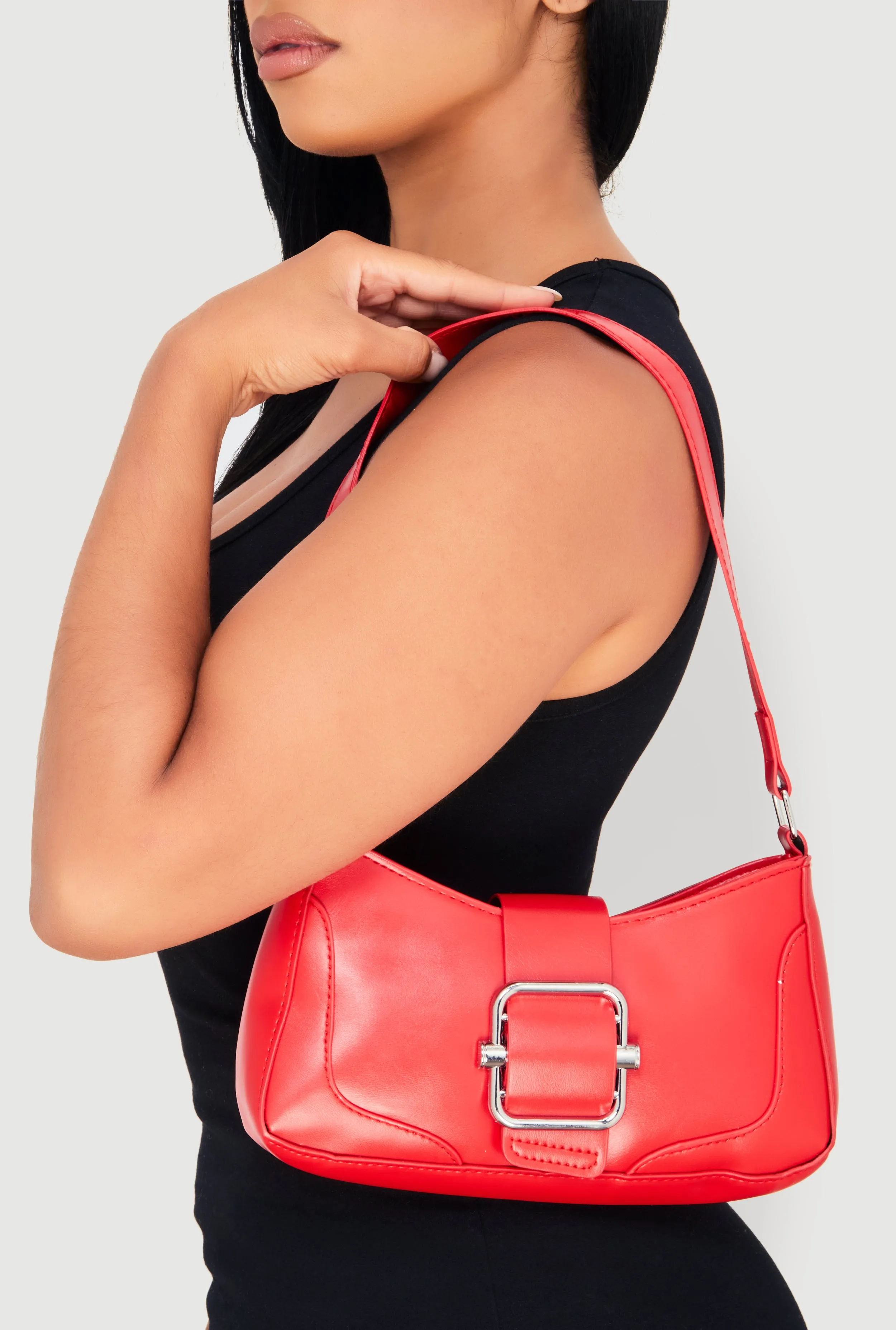 Buckle Detail Shoulder Bag sold by Rainbow product image thumbnail 2