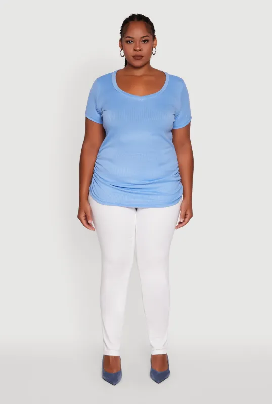 Plus Size Poplin Bow Cargo Capri Pants sold by Rainbow