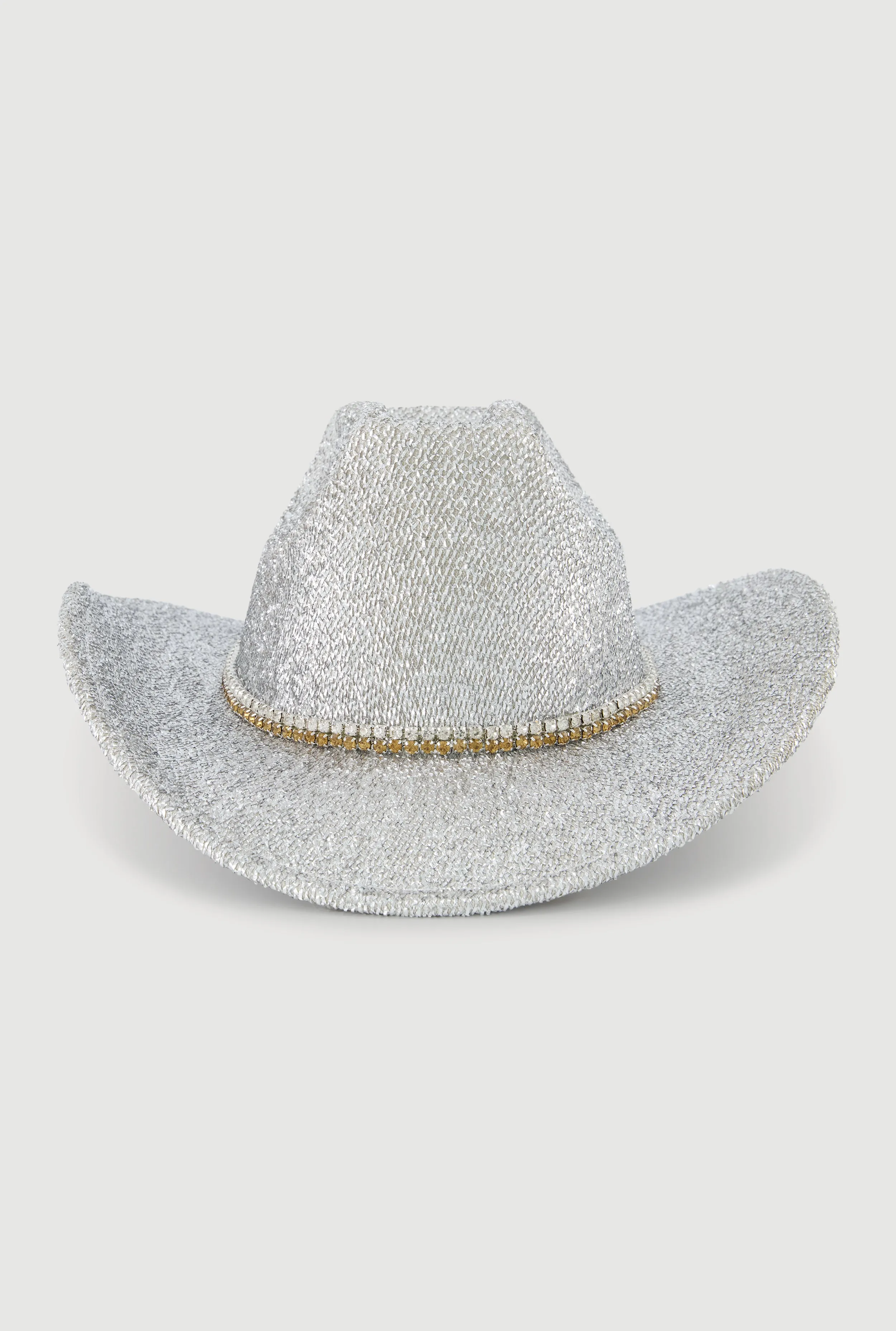Trendy Rhinestone Trim Lurex Cowboy Hat sold by Rainbow product image thumbnail 3