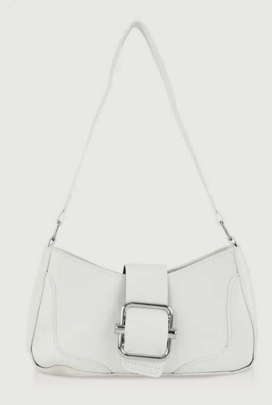 Buckle Detail Shoulder Bag sold by Rainbow