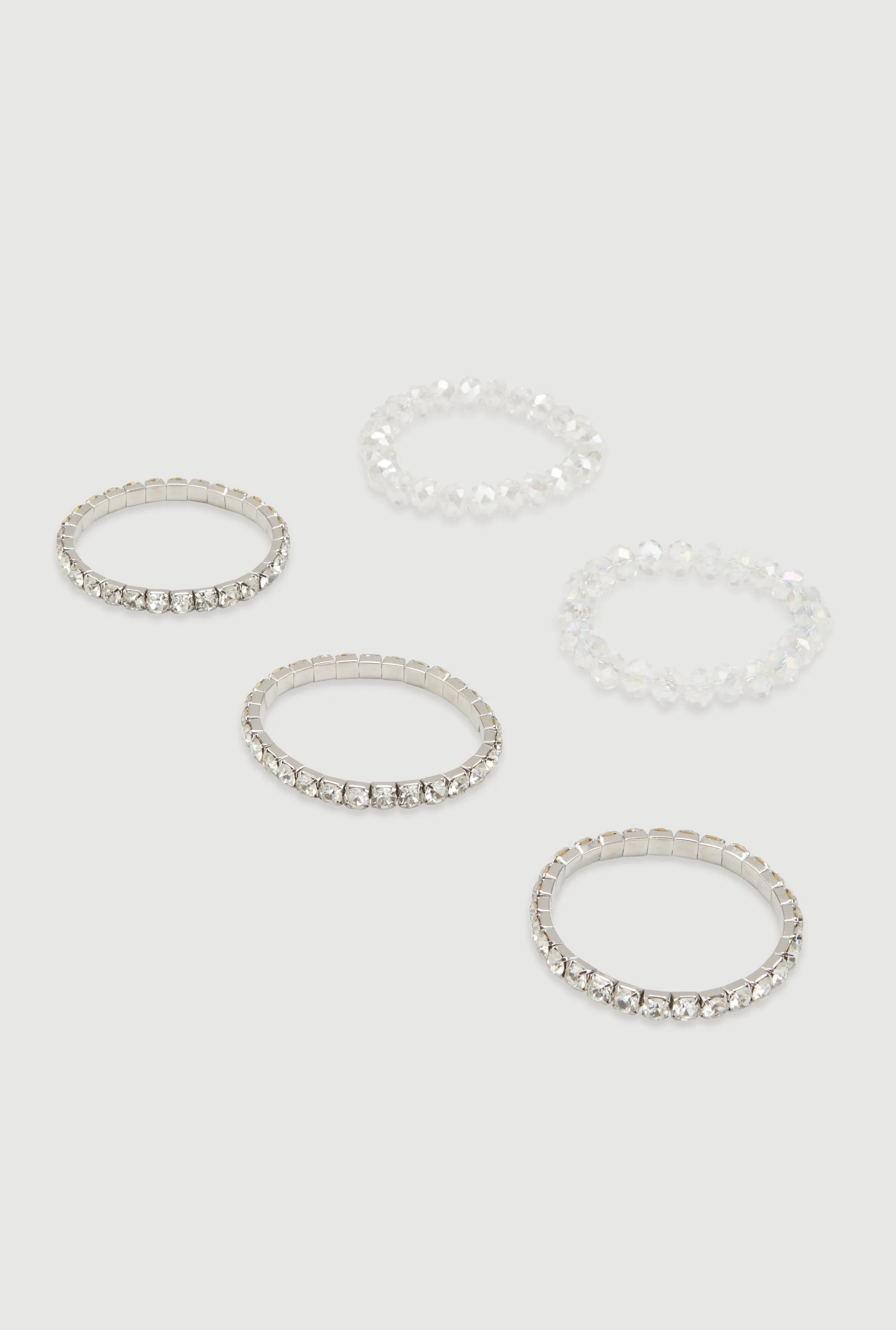 Rhinestone Beaded Stretch Bracelets Set of 5 sold by Rainbow product image thumbnail 3