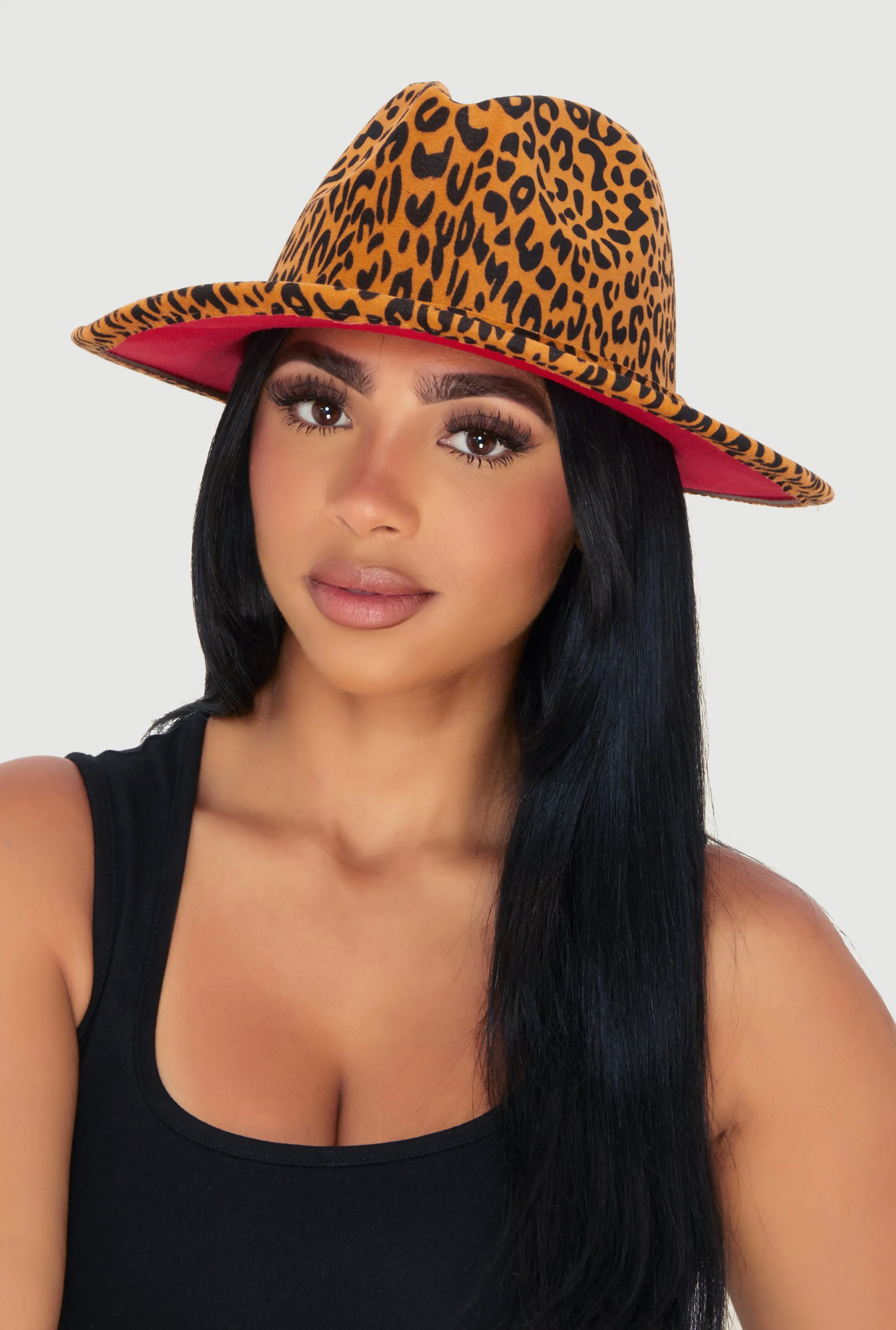 Stylish Faux Suede Panama Hat sold by Rainbow product image thumbnail 2