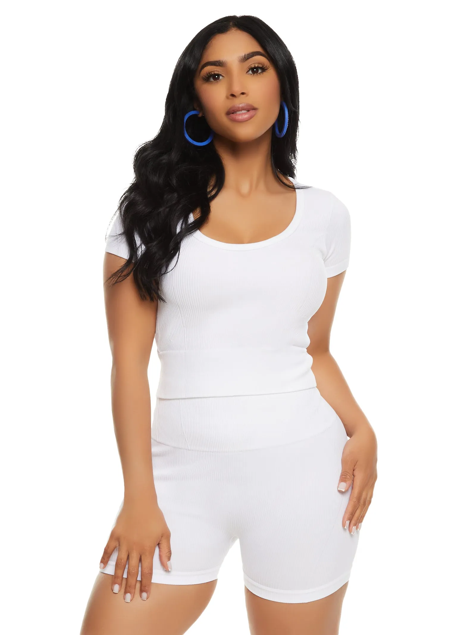 Seamless Scoop Neck T Shirt and Shorts sold by Rainbow