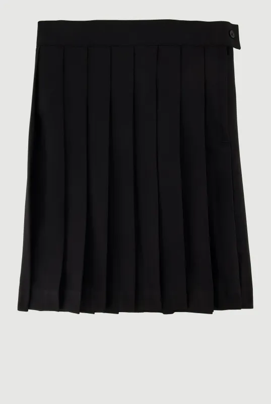 French Toast Girls 7-14 Pleated Midi Skirt with Zippers sold by Rainbow
