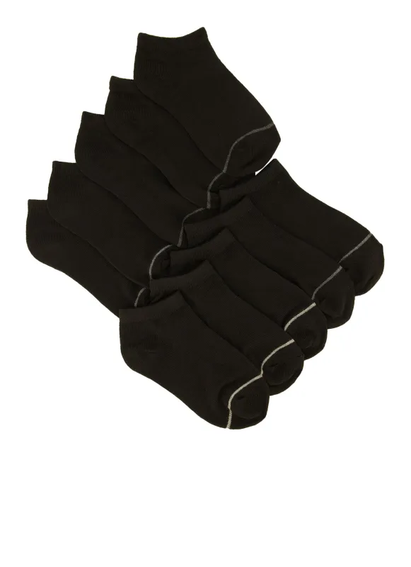 Boys Solid Low Cut Socks 10 Pack sold by Rainbow