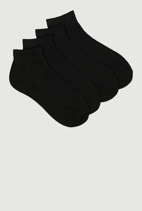 Quarter Socks 4 Pack Size 9-11 sold by Rainbow