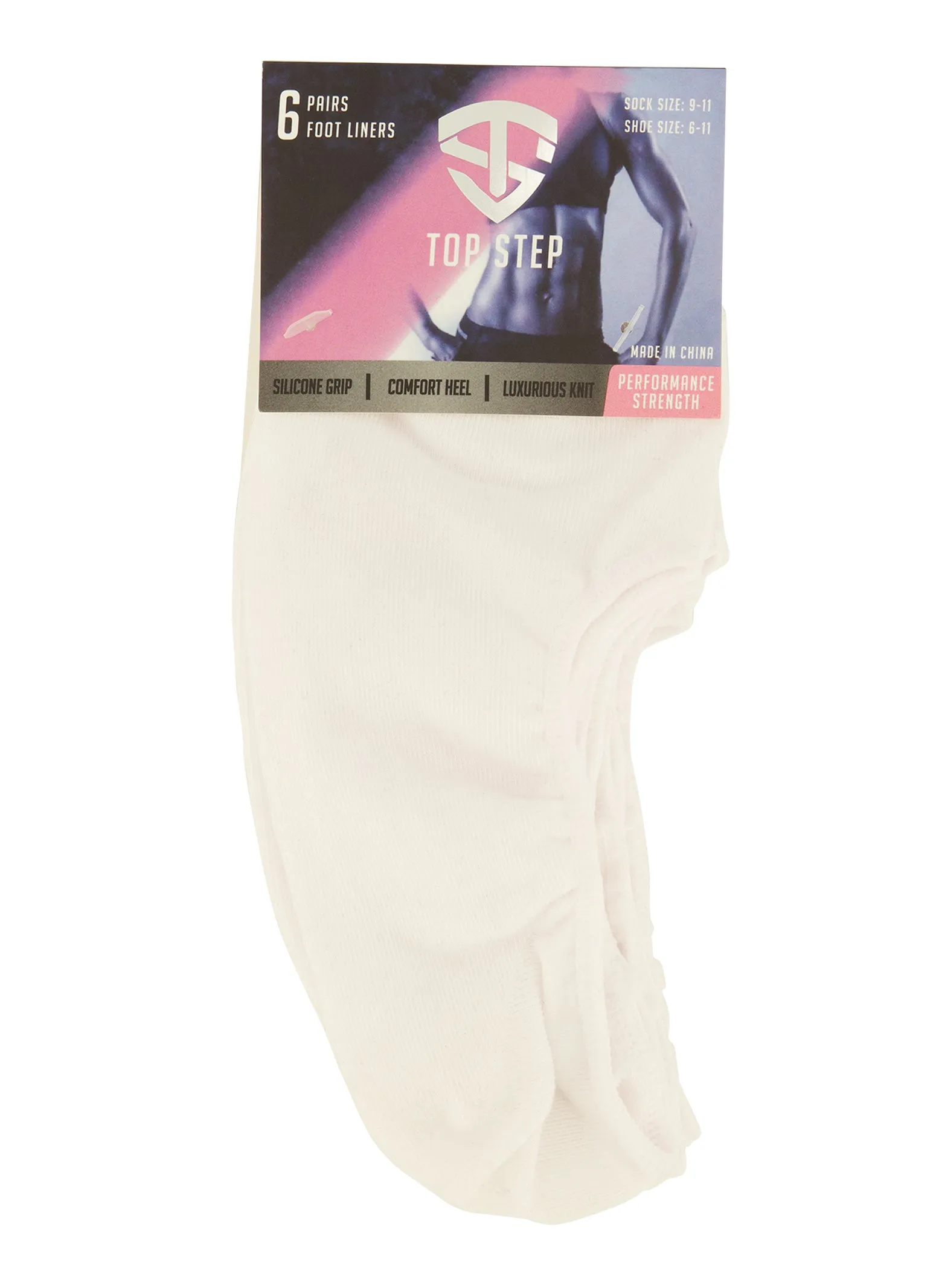 No Show Socks 6 Pack Size 9-11 sold by Rainbow product image thumbnail 2