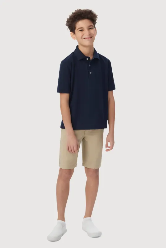 French Toast Boys 8-16 Pique Polo Shirt sold by Rainbow