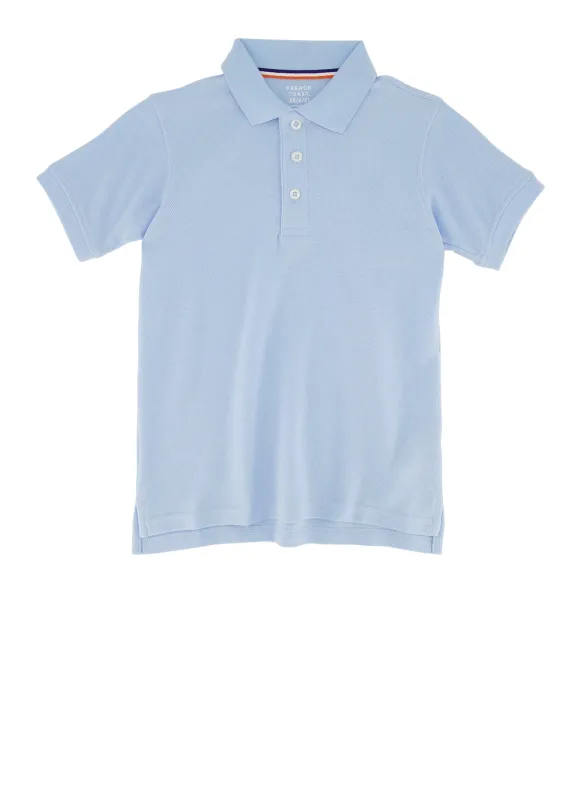 French Toast Boys 4-7 Short Sleeves Pique Polo sold by Rainbow