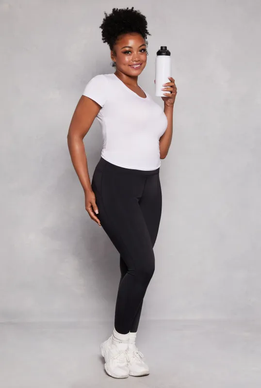 Plus Size Spandex Pintuck Leggings sold by Rainbow