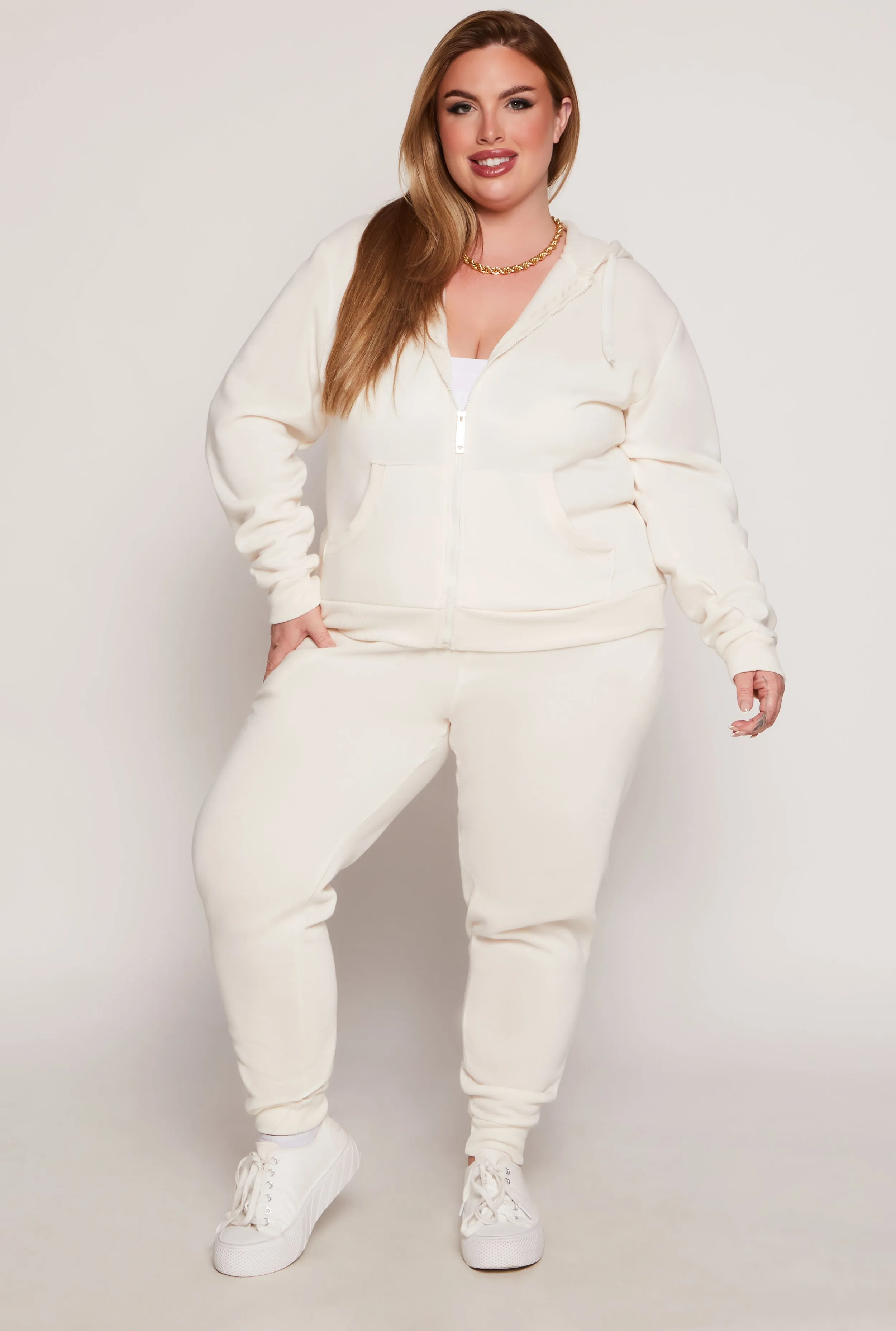 Plus Size Fleece High Waist Joggers sold by Rainbow product image thumbnail 5