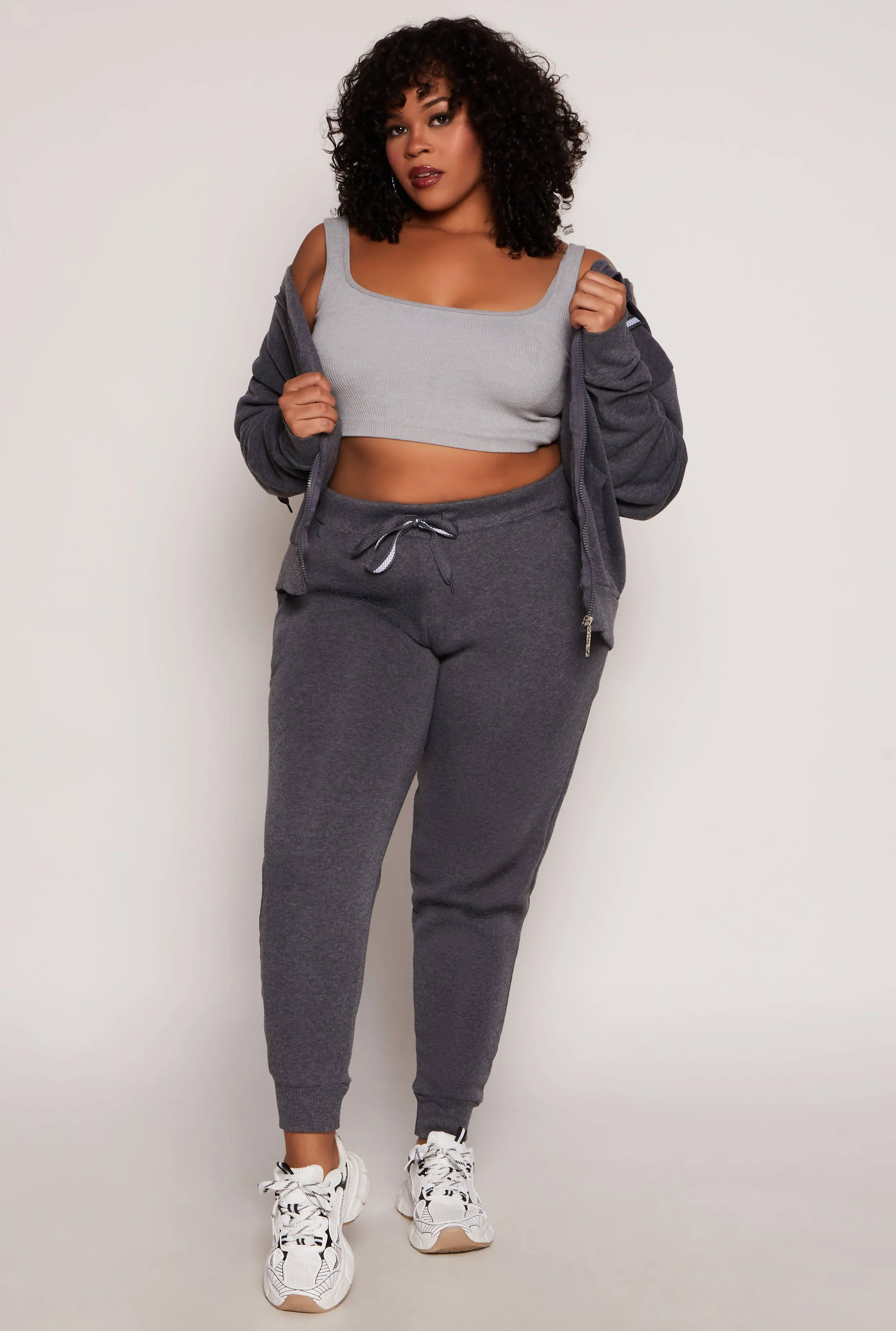 Plus Size Fleece High Waist Joggers sold by Rainbow product image thumbnail 2
