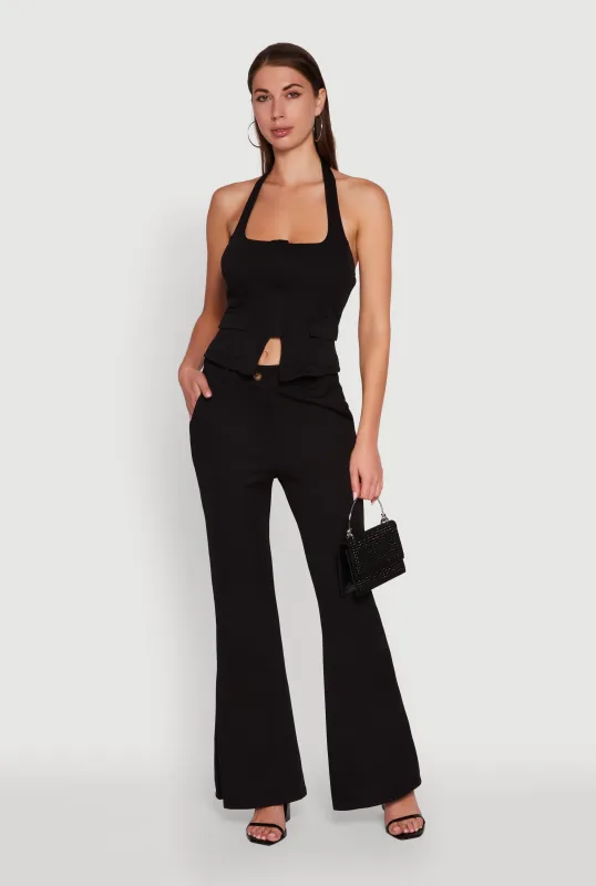 Solid Flared Dress Pants sold by Rainbow