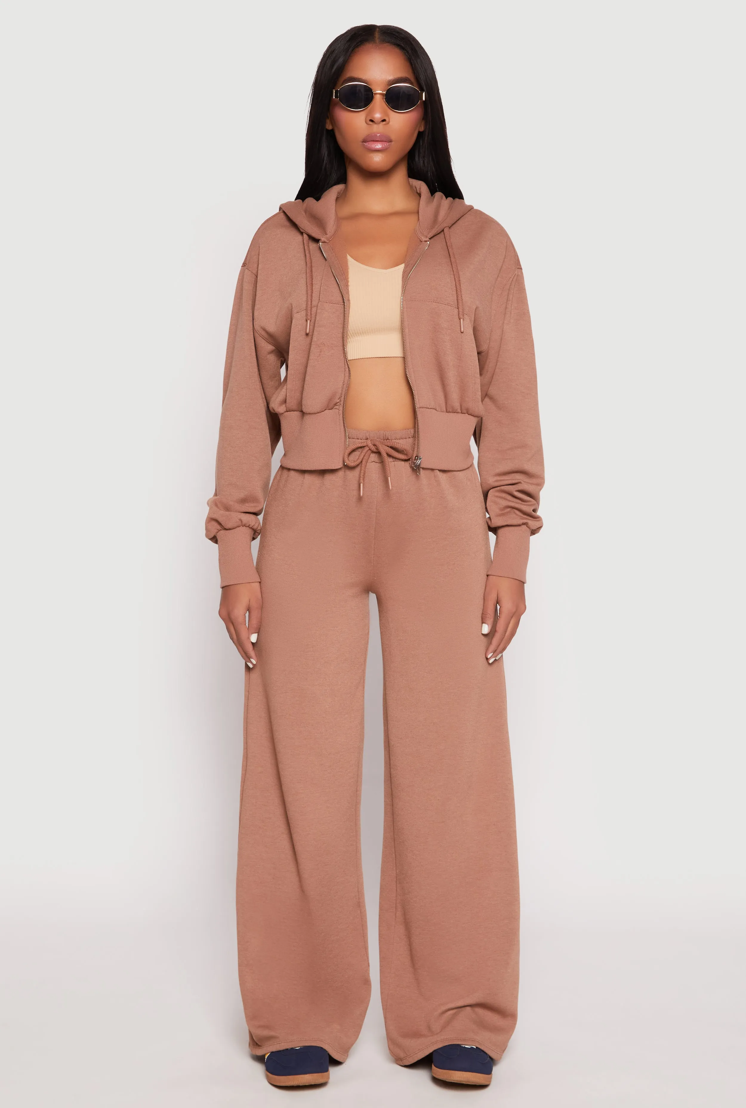 Iris Drawstring Wide Leg Sweatpants sold by Rainbow