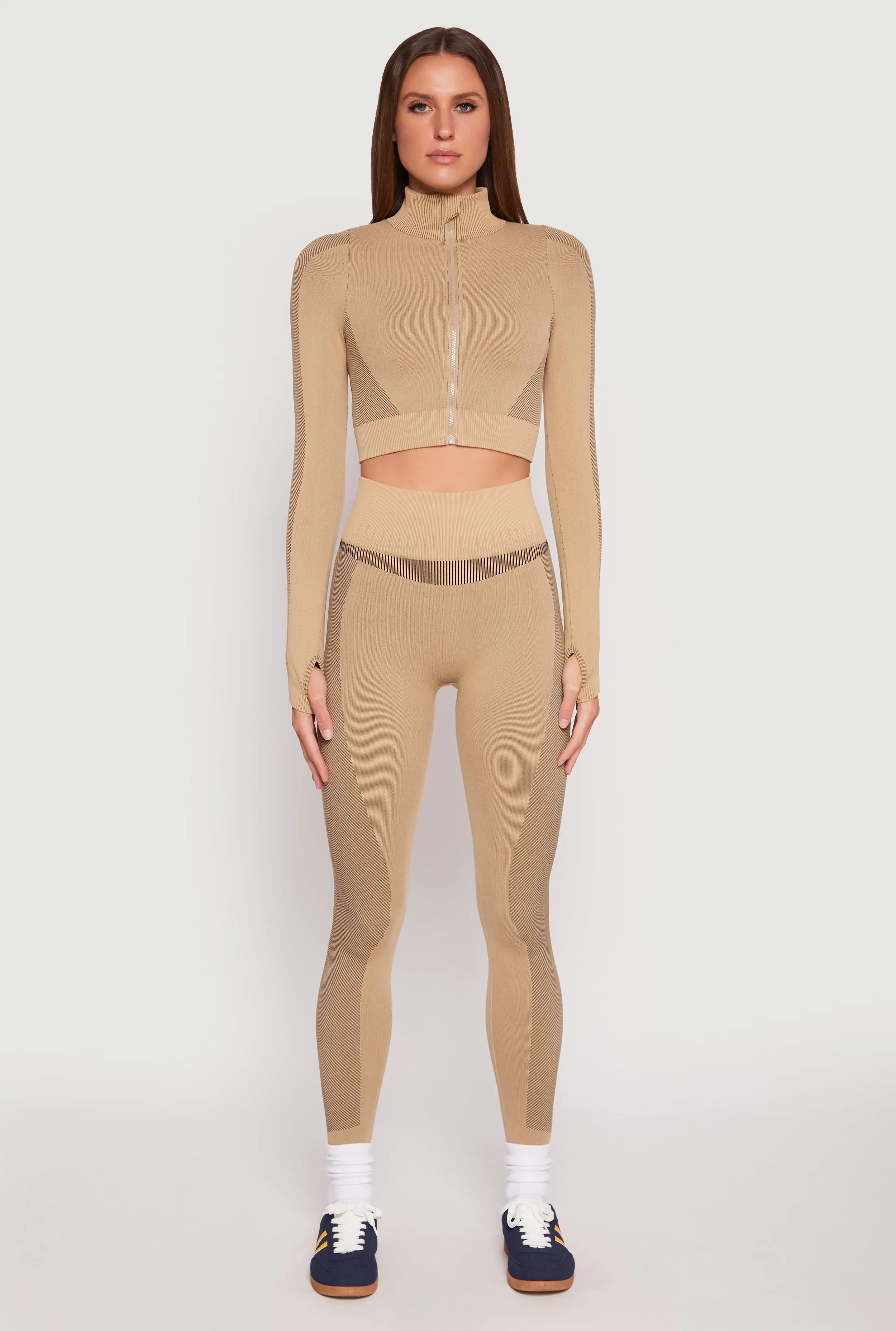 Seamless Compression Rib Leggings sold by Rainbow product image thumbnail 2