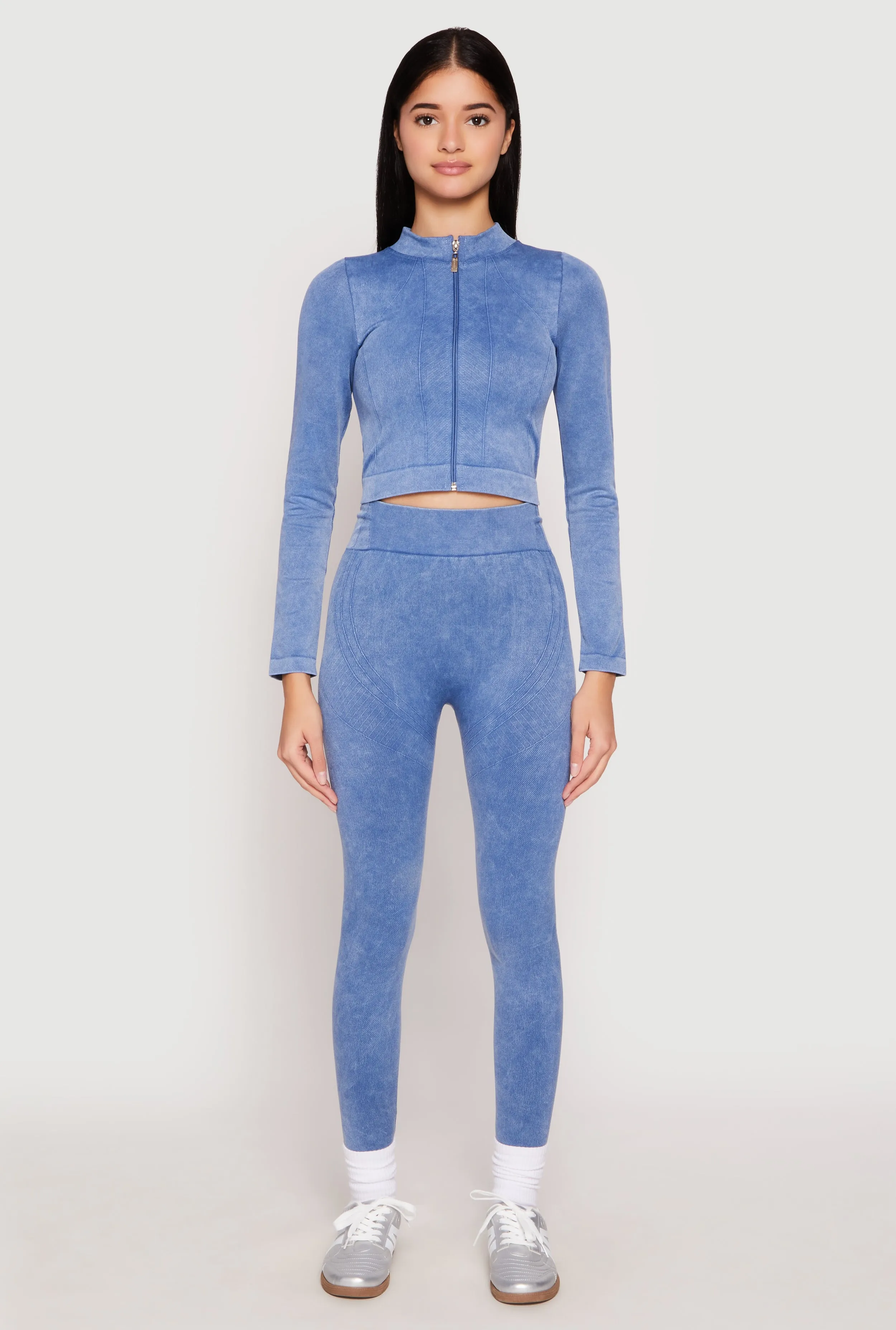 Seamless Mineral Wash High Waisted Leggings sold by Rainbow product image thumbnail 2