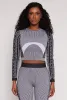 Seamless Greek Key Active Crop Top sold by Rainbow