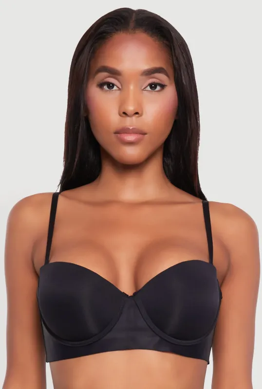Laser Cut Padded Balconette Bra | Converts to Strapless sold by Rainbow