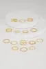 Assorted Cubic Zirconia Metallic Rings Set of 15 sold by Rainbow