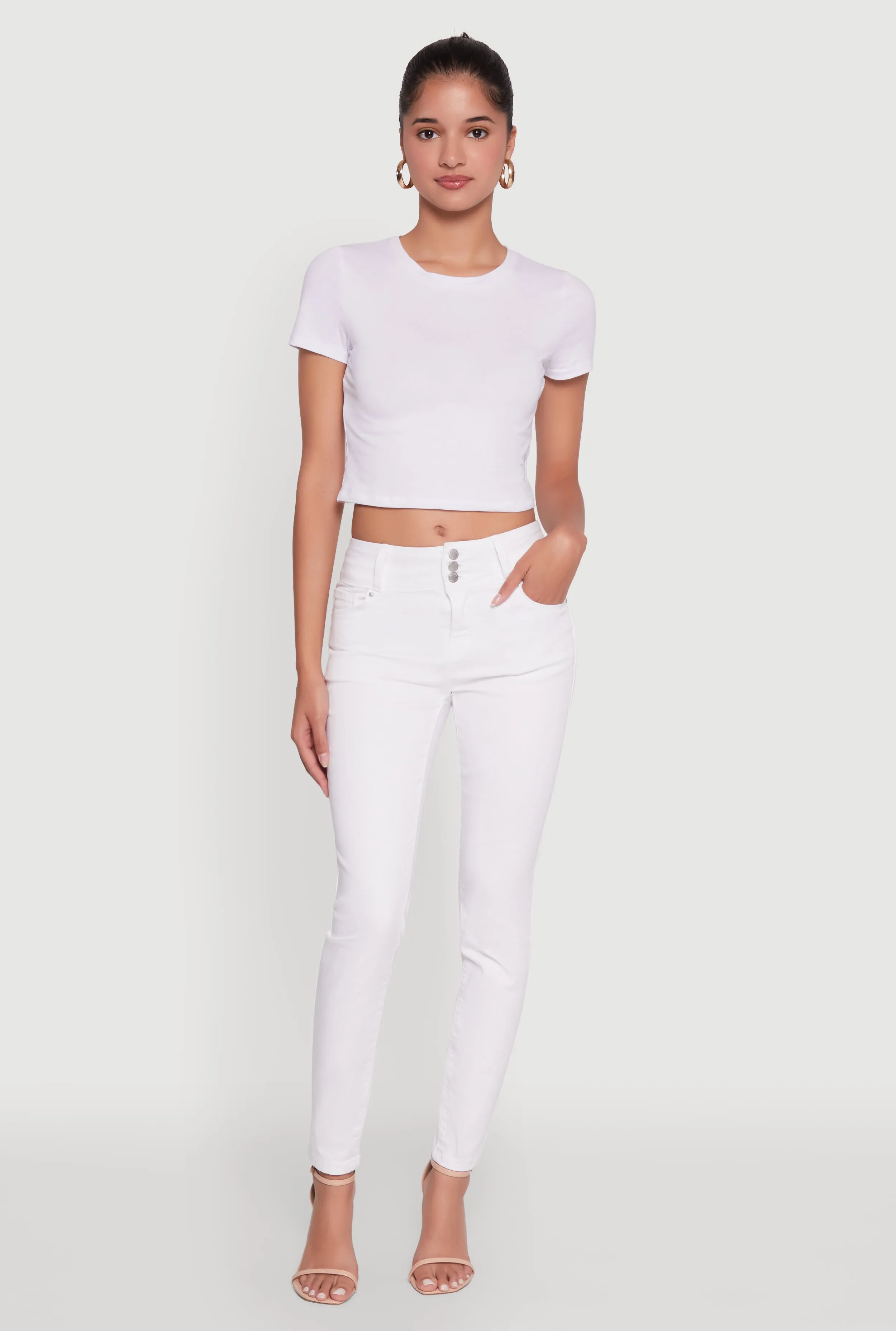 WAX High Waisted Push Up Skinny Jeans sold by Rainbow product image thumbnail 2