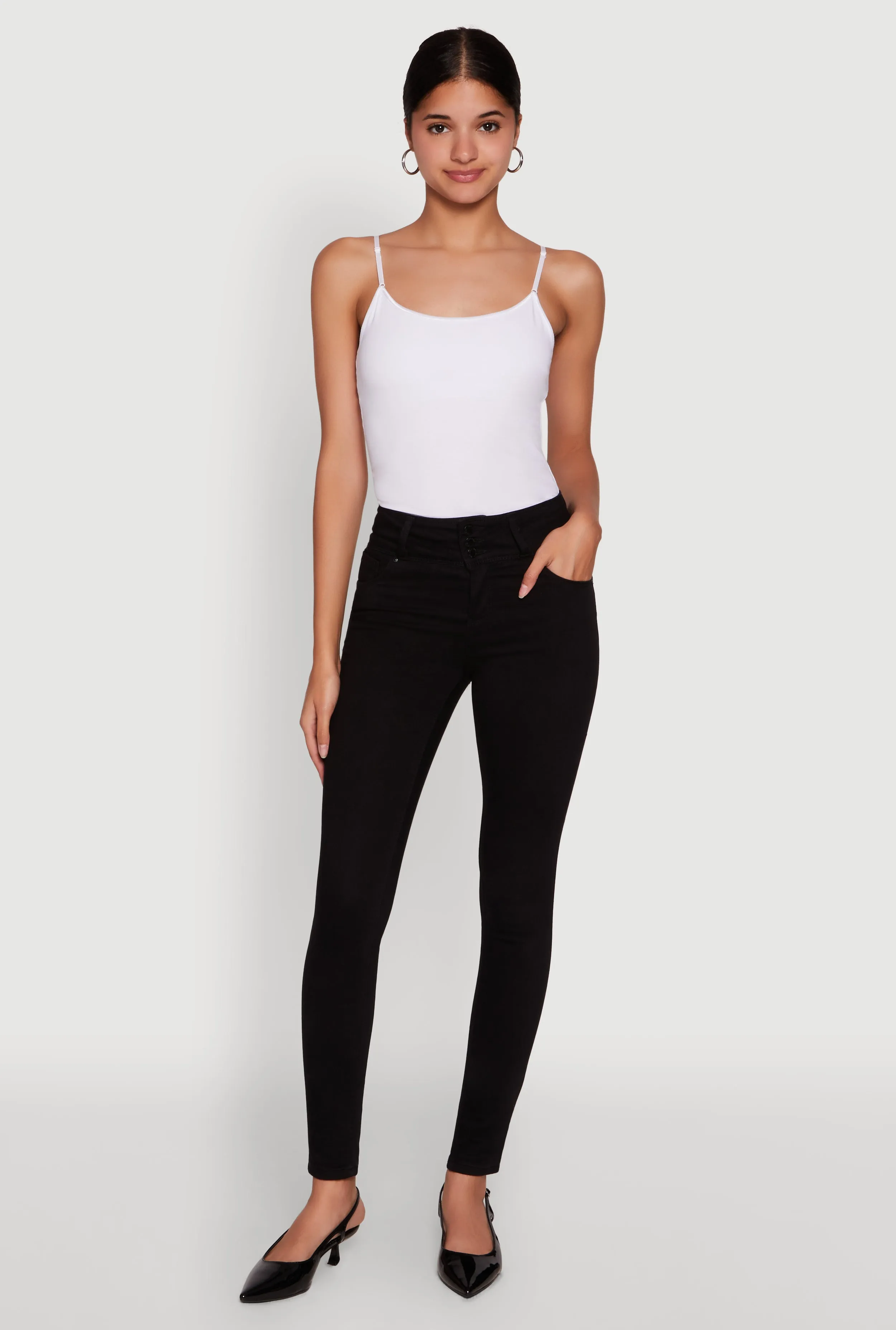 WAX High Waisted Push Up Skinny Jeans sold by Rainbow
