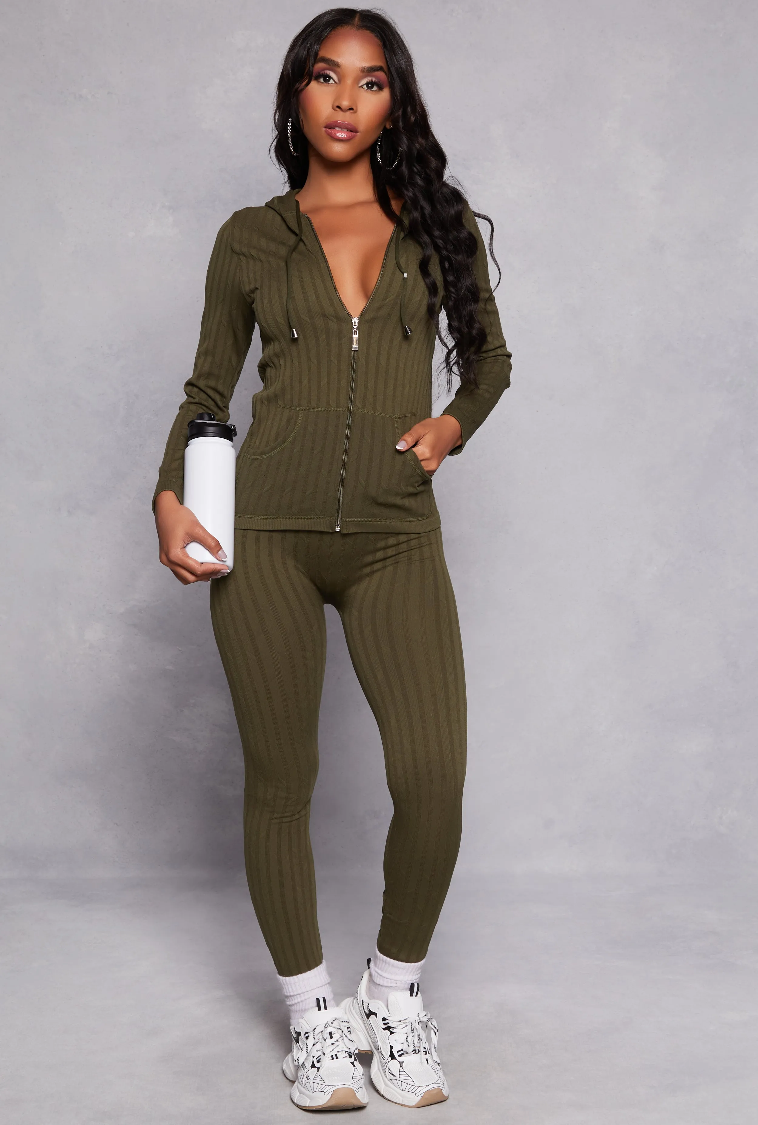 Seamless Shadow Stripe Leggings sold by Rainbow product image thumbnail 4